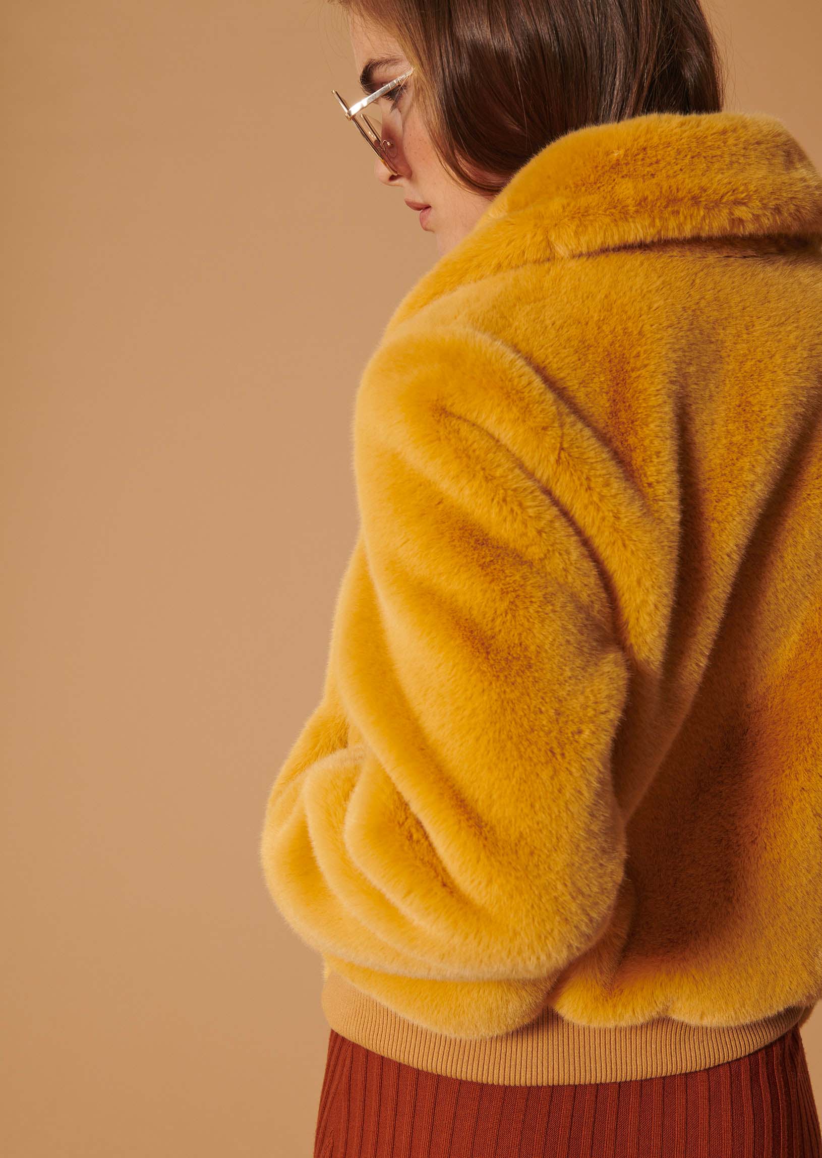 Blouson Bianca beige en fausse fourrure Faume - seconde main