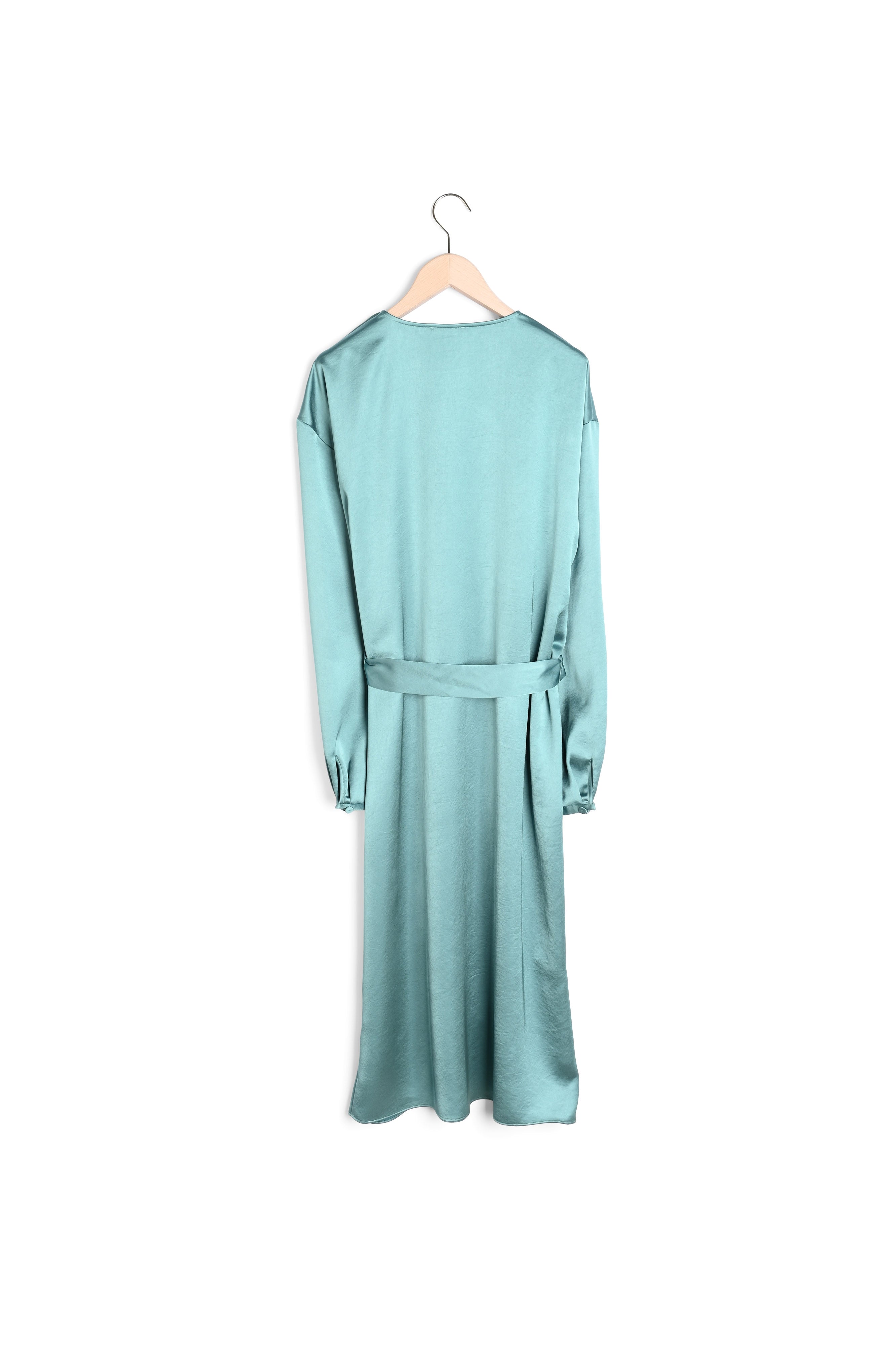 Robe Ruby bleue en satin fluide Faume - seconde main