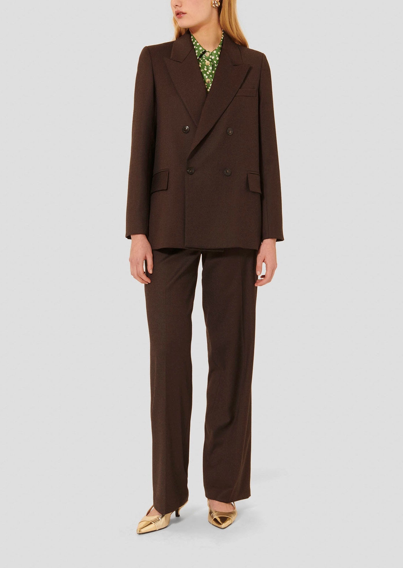 Veste marron en flanelle Valson Faume - seconde main