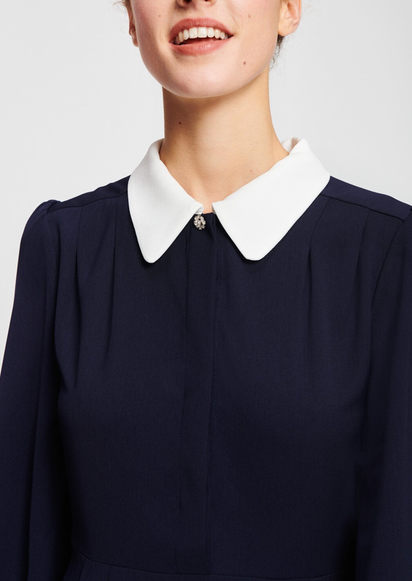 Robe babydoll bleu nuit Faume - seconde main