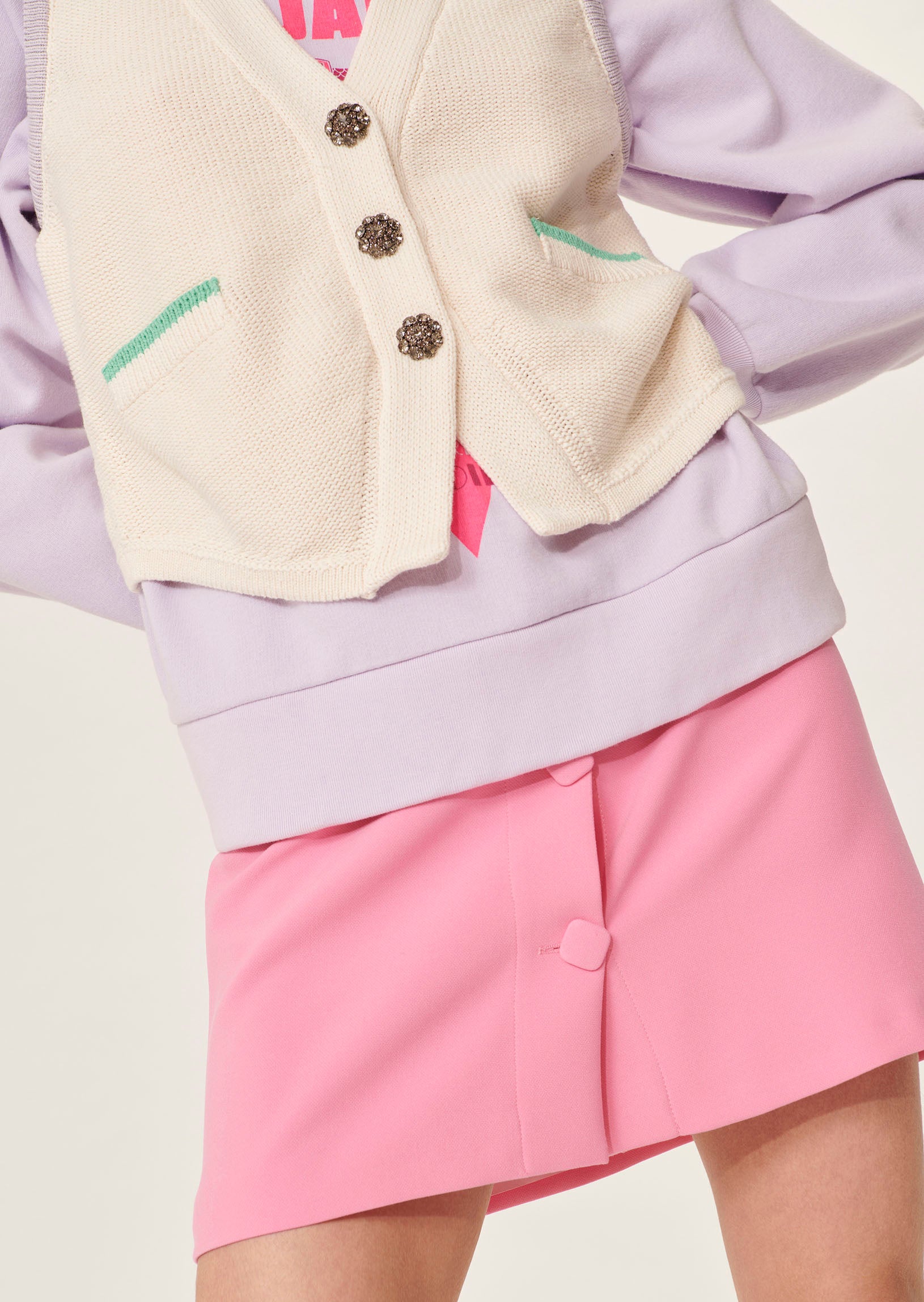 Gilet Garconne écru en coton bio Faume - seconde main