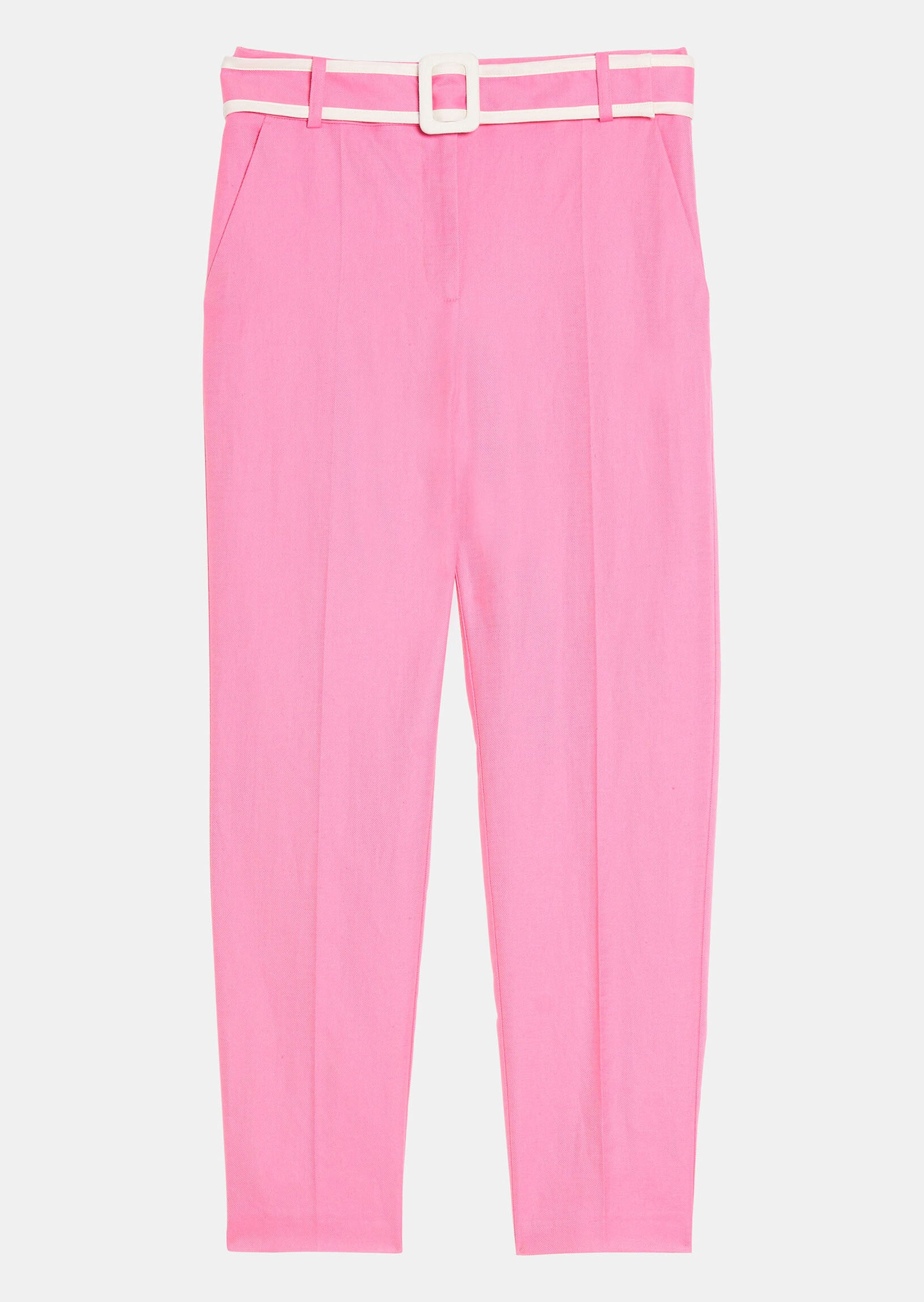 Pantalon Patricia rose en lin Faume - seconde main