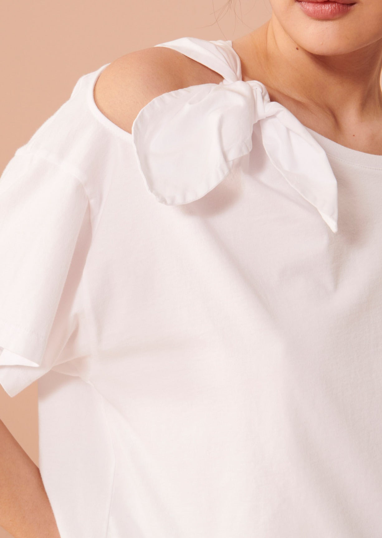 T-shirt Tarabow blanc en coton Faume - seconde main