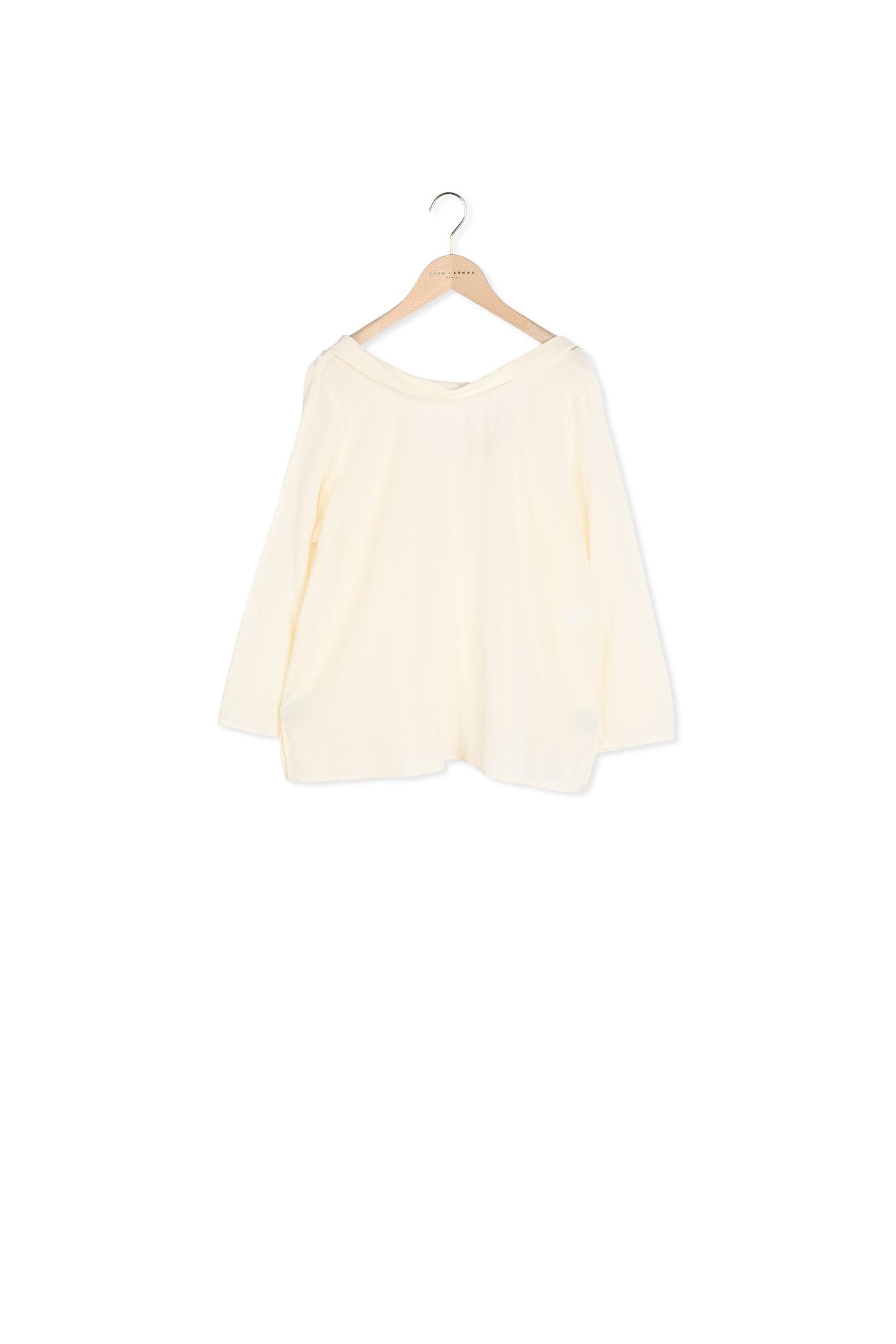 Blouse Thelma en crêpe de soie blanche Faume - seconde main