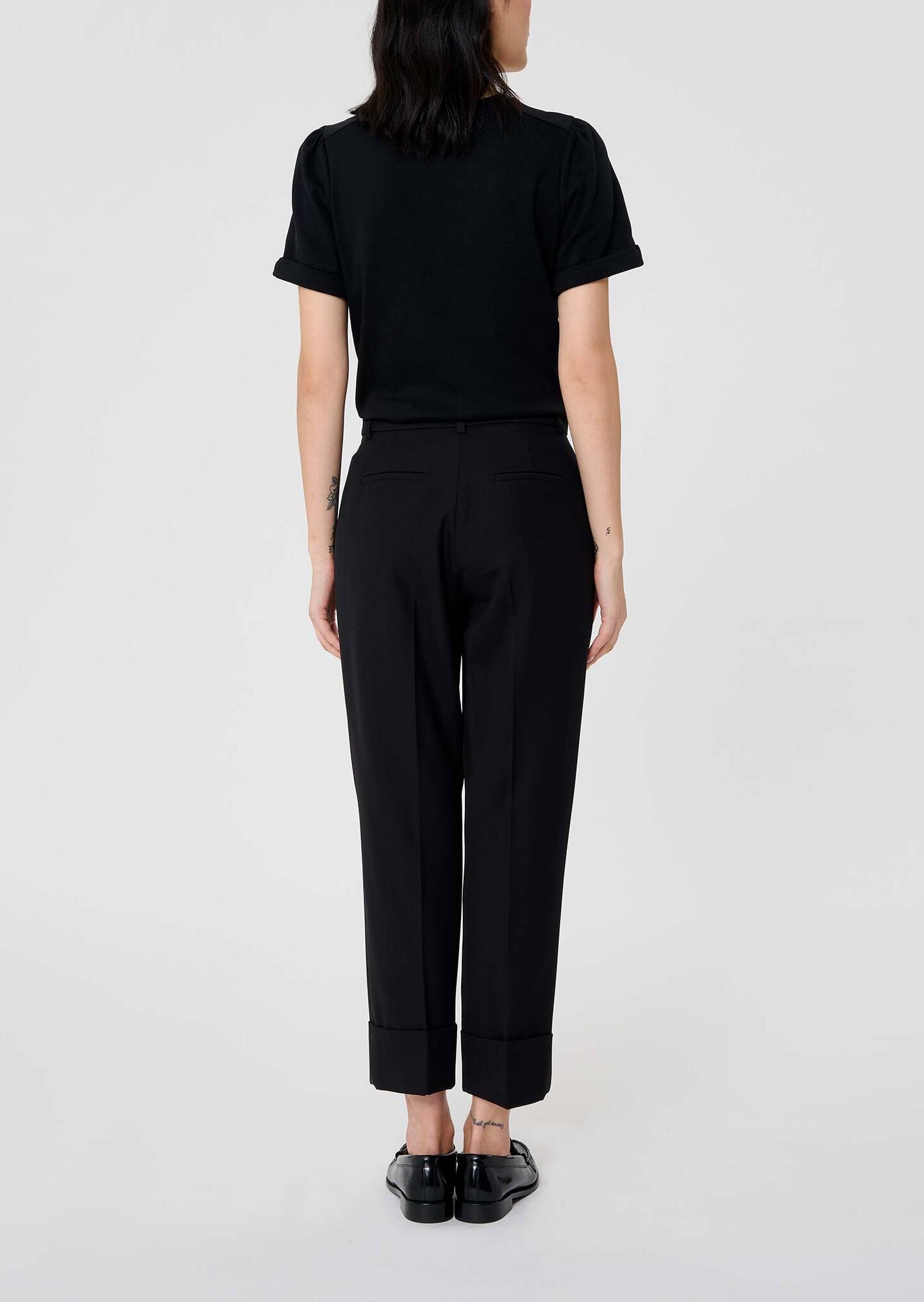 Pantalon noir en laine froide Philippa Faume - seconde main