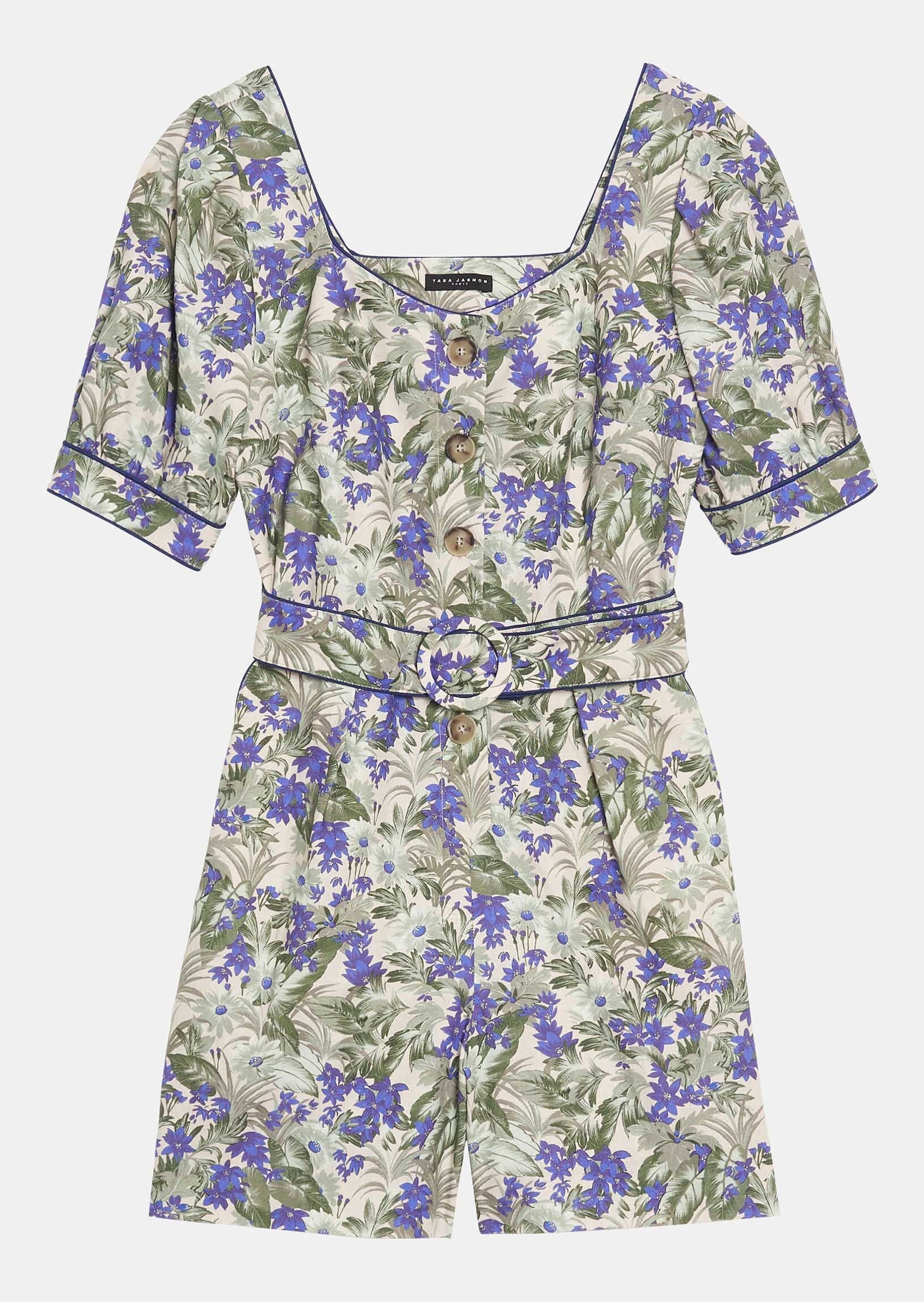 Combinaison Carolina écrue imprimé pampa en coton Faume - seconde main