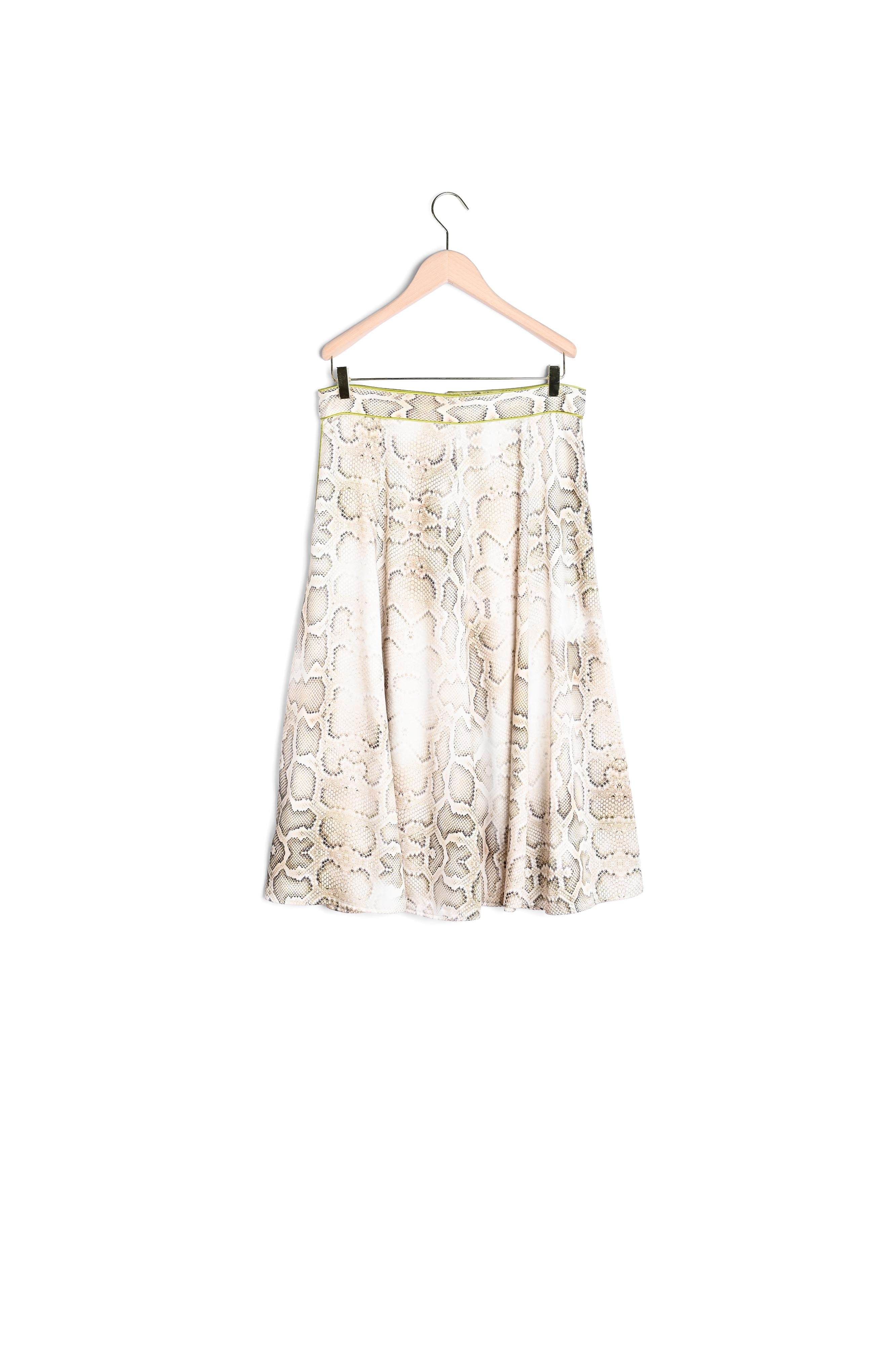 Jupe Jessa écrue imprimé python Faume - seconde main