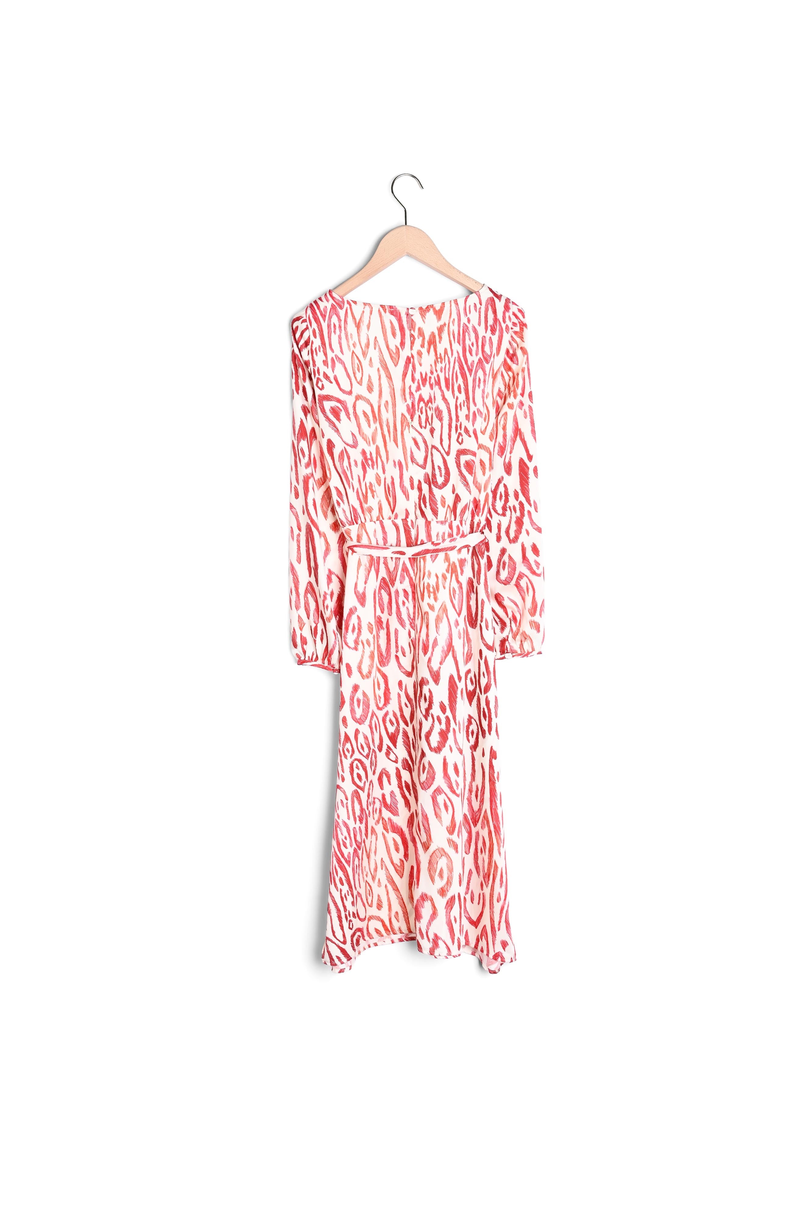 Robe Rilly écrue imprimé graphique léopard Faume - seconde main