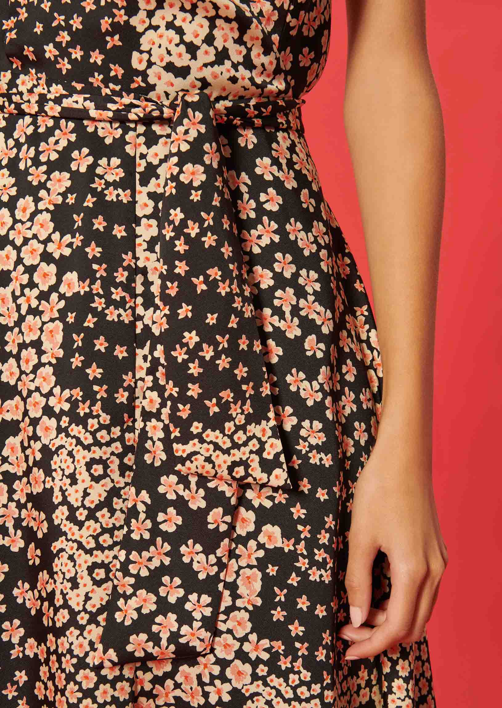 Robe Rayzel noire imprimé petites fleurs Faume - seconde main