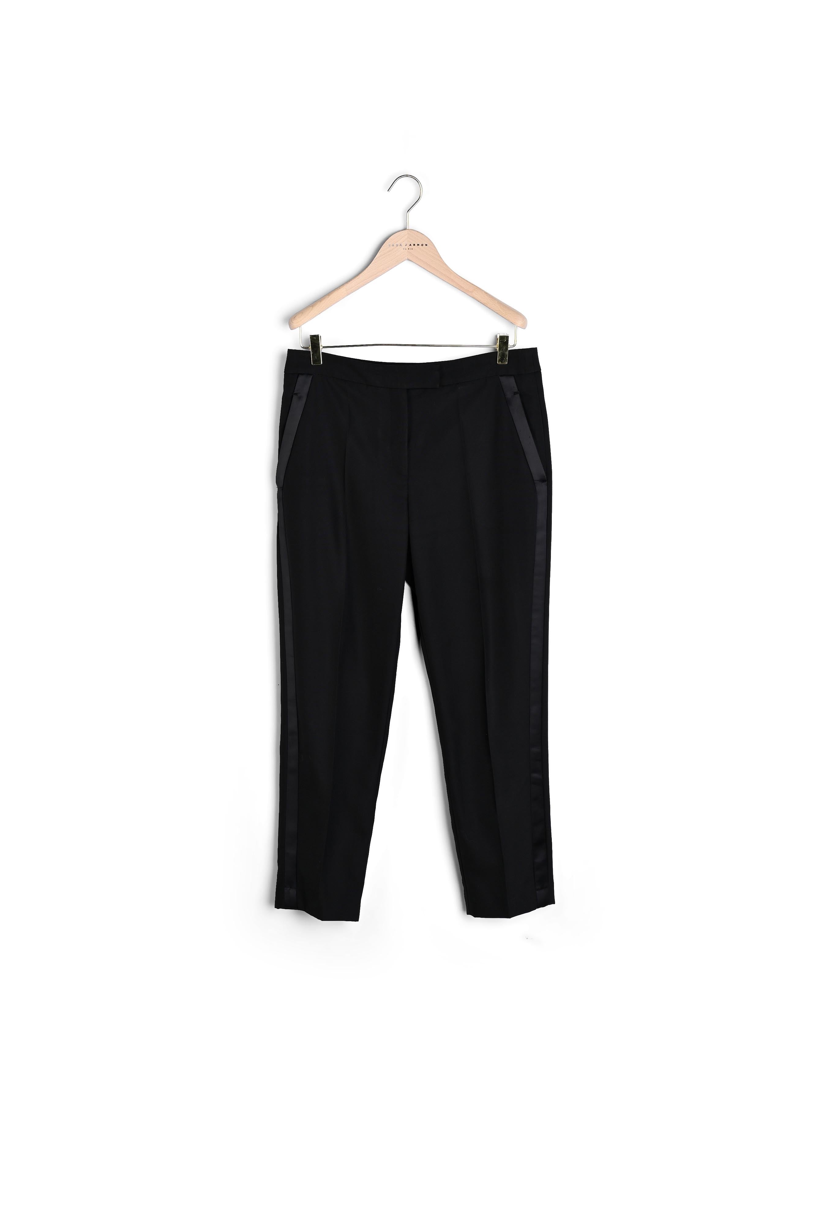 Pantalon de tailleur Paul noir en laine froide Faume - seconde main