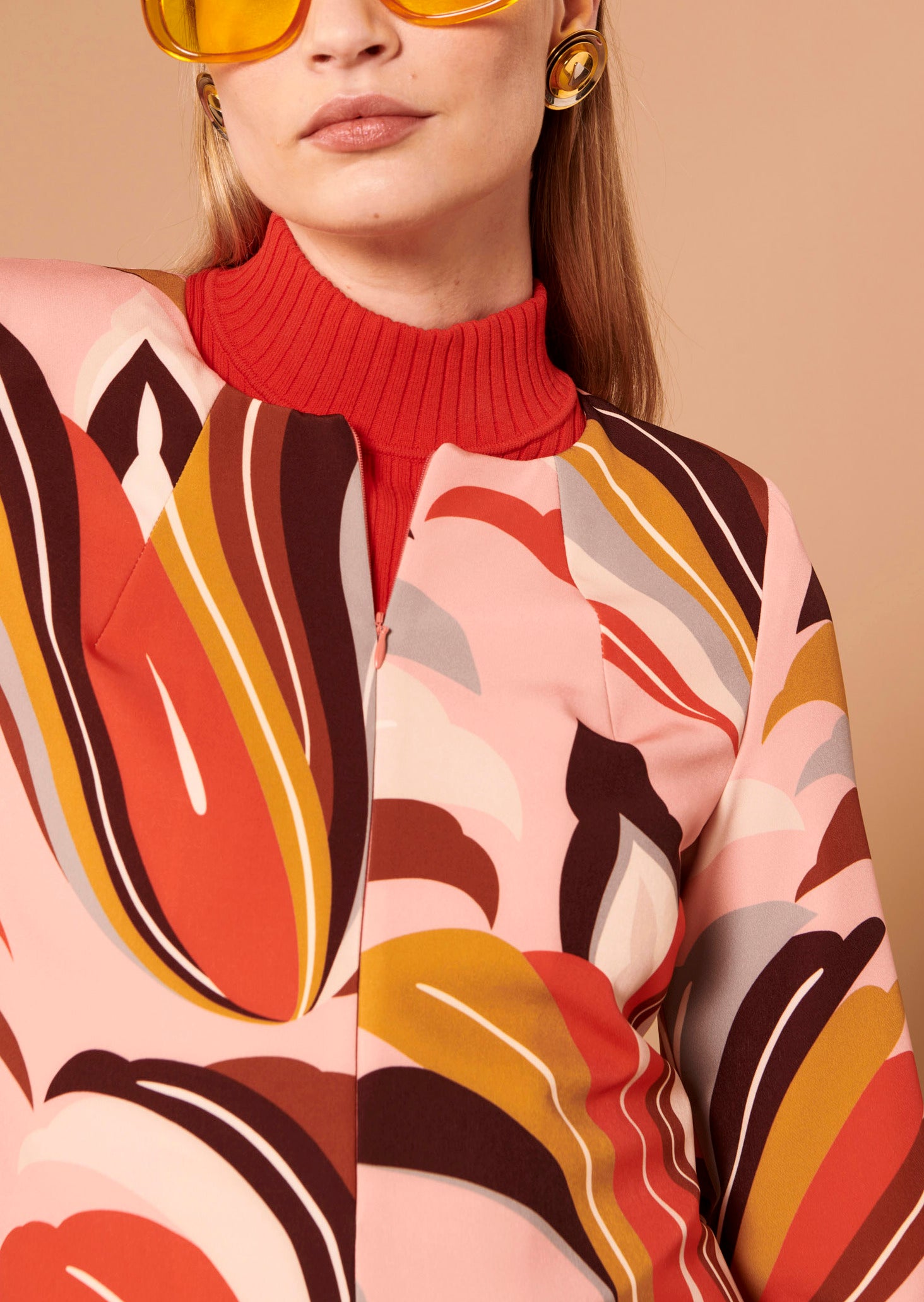 Robe Rosita marron imprimé graphique Faume - seconde main