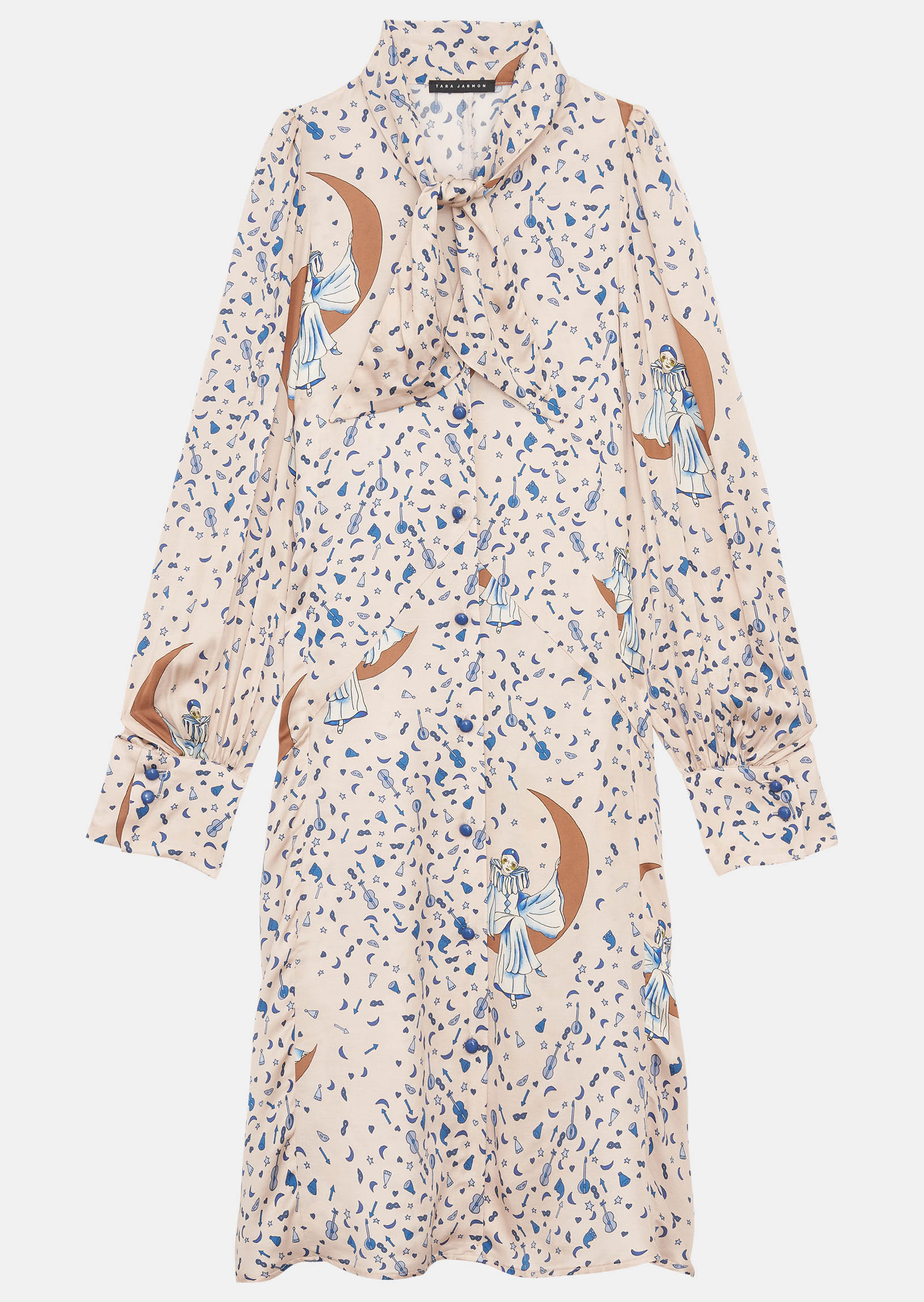 Robe Roccala beige imprimé Faume - seconde main