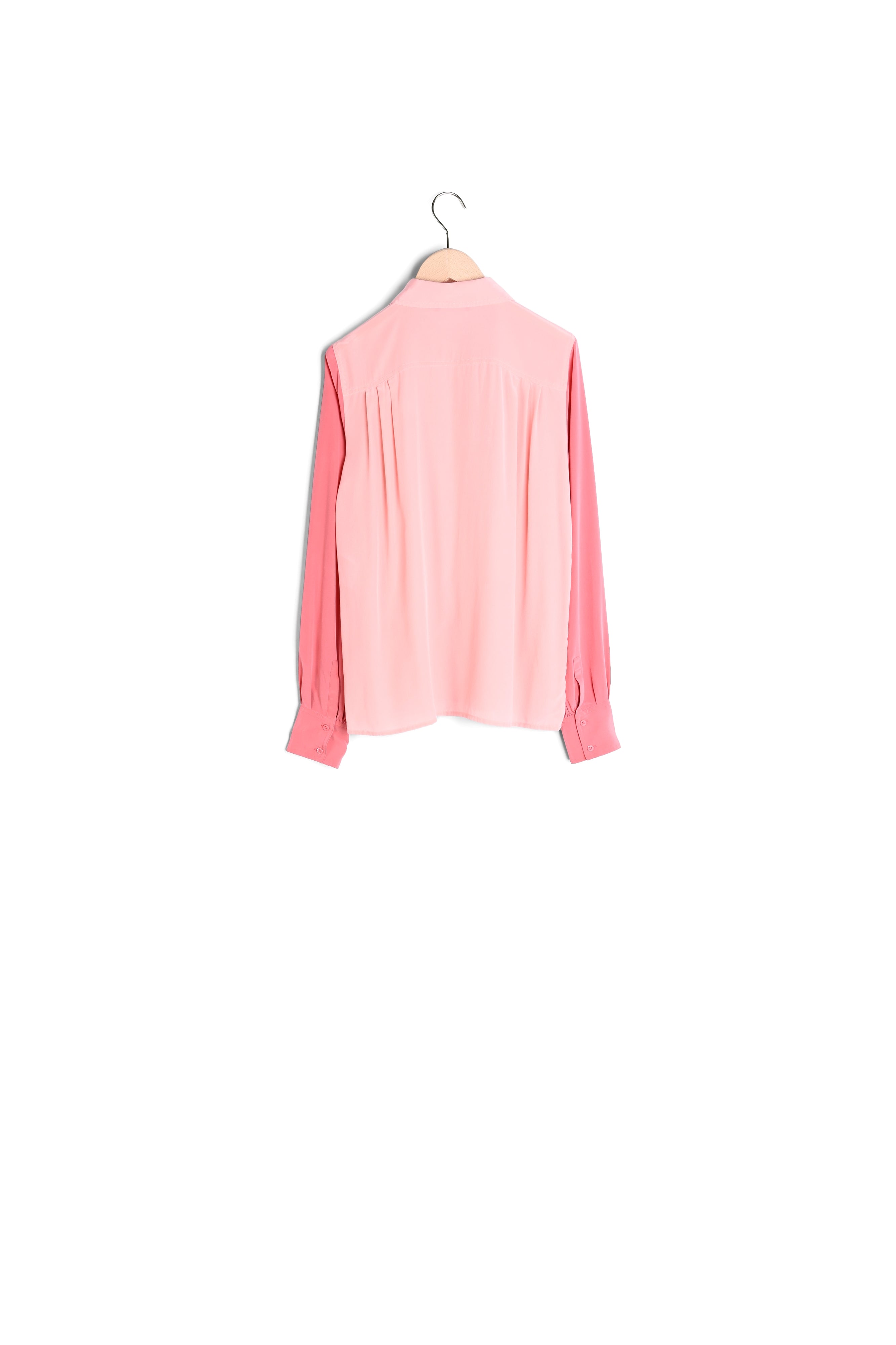 Chemise Canella vieux rose en crêpe de Chine Faume - seconde main