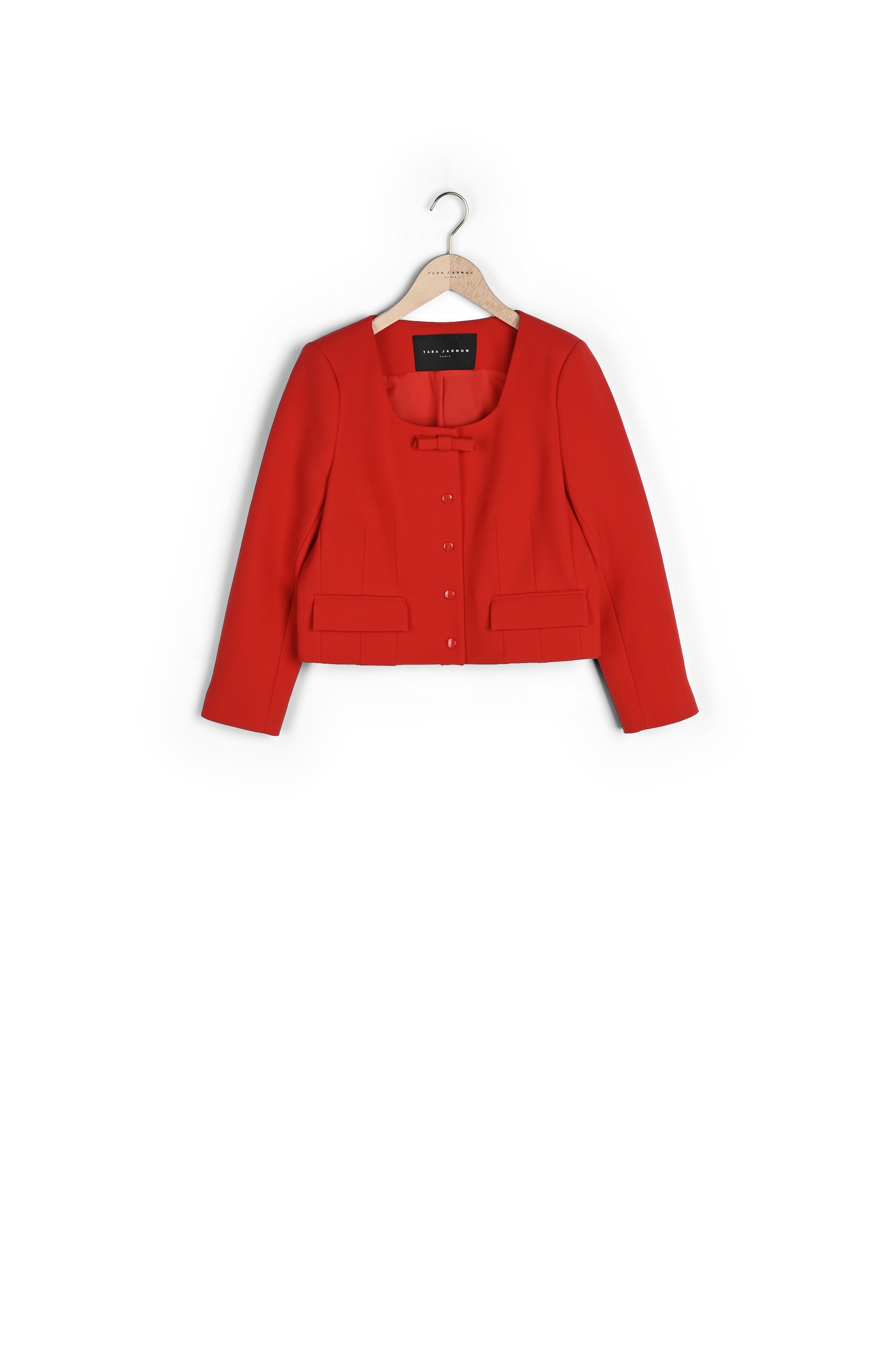 Veste Vernis rouge en toile double Faume - seconde main