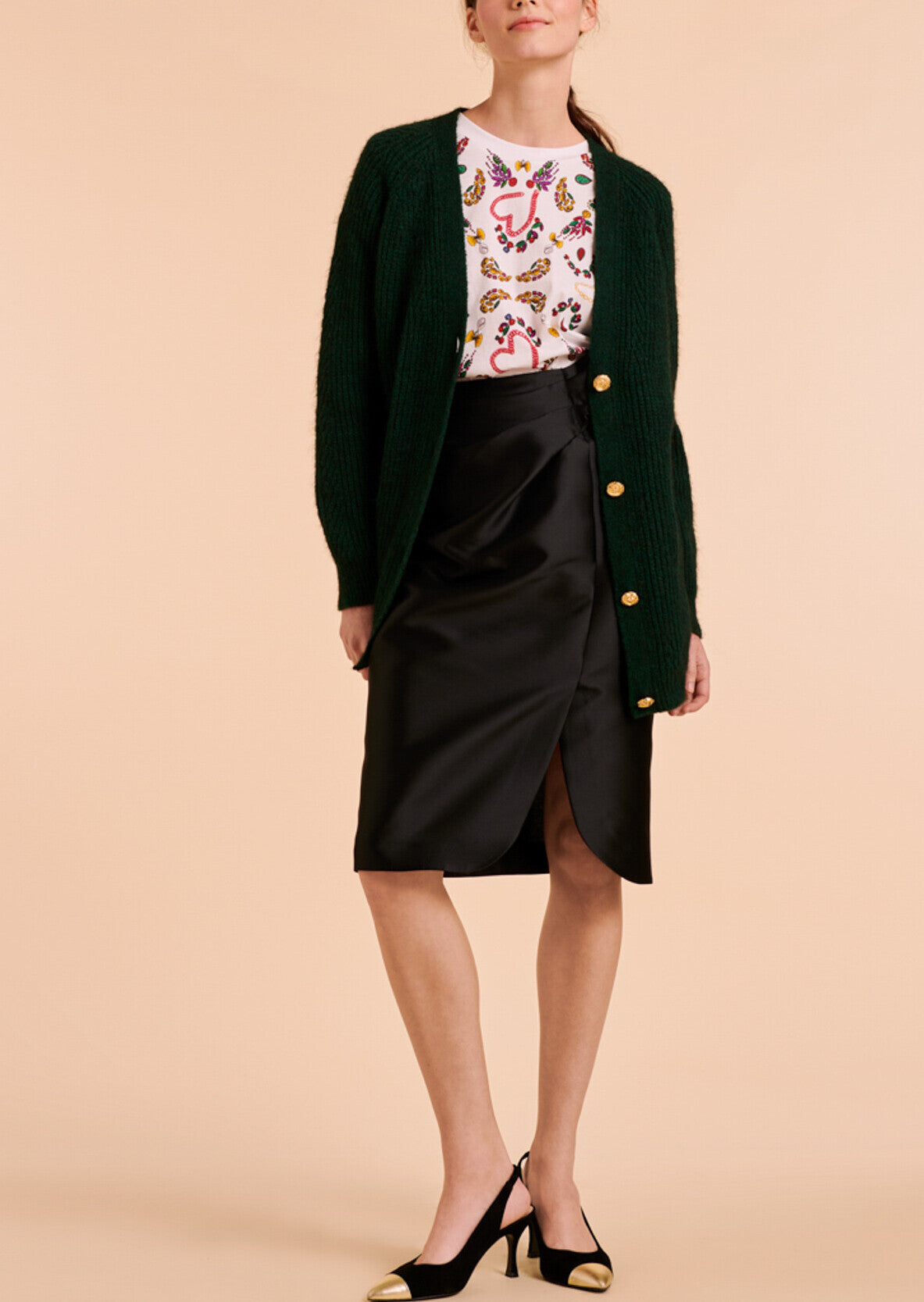 Gilet Nesma vert Faume - seconde main