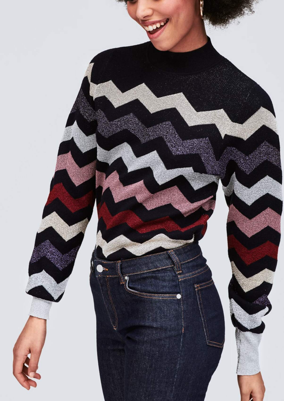 Maille bleu nuit en lurex Faume - seconde main