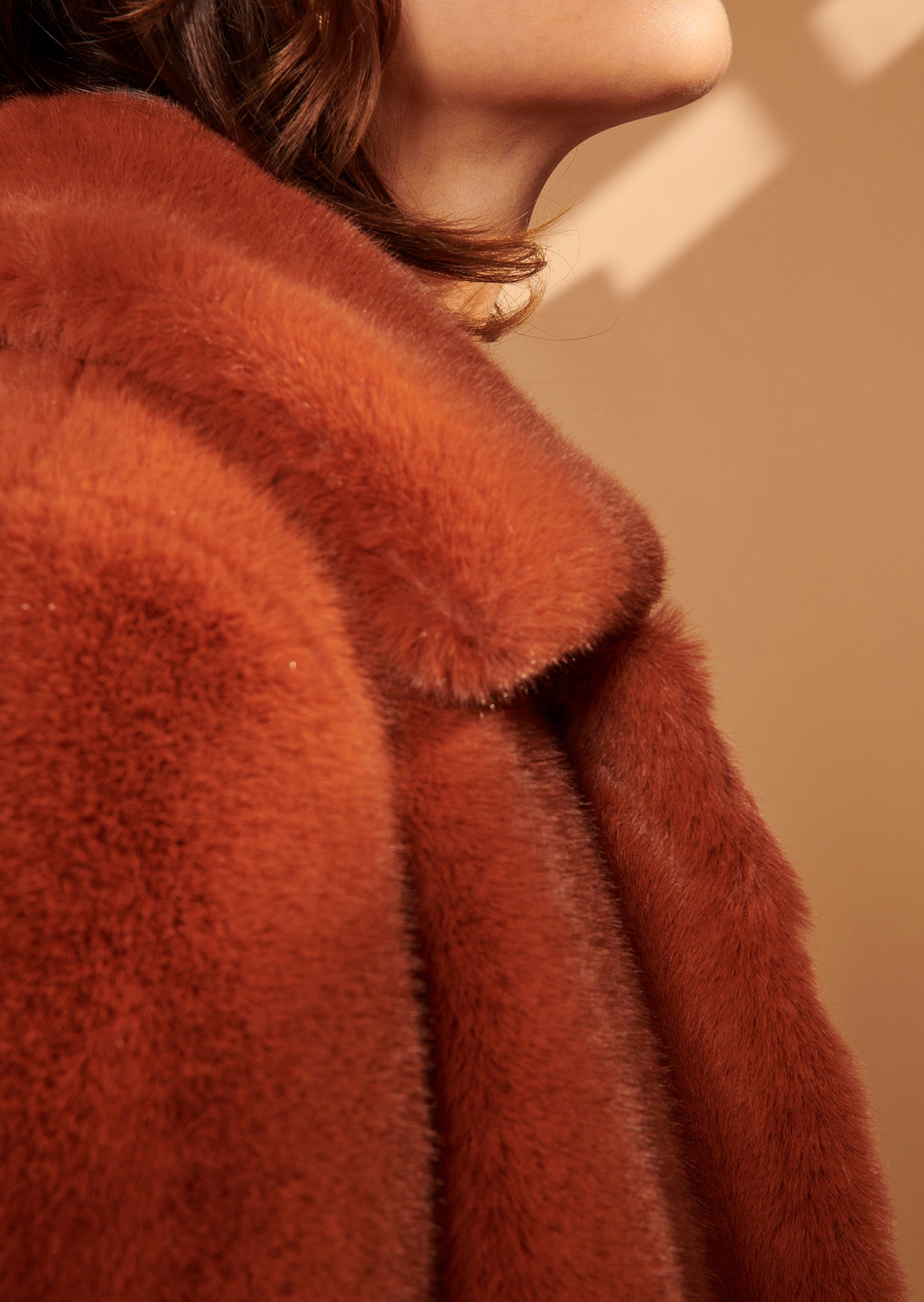 Blouson Bianca marron en fausse fourrure Faume - seconde main