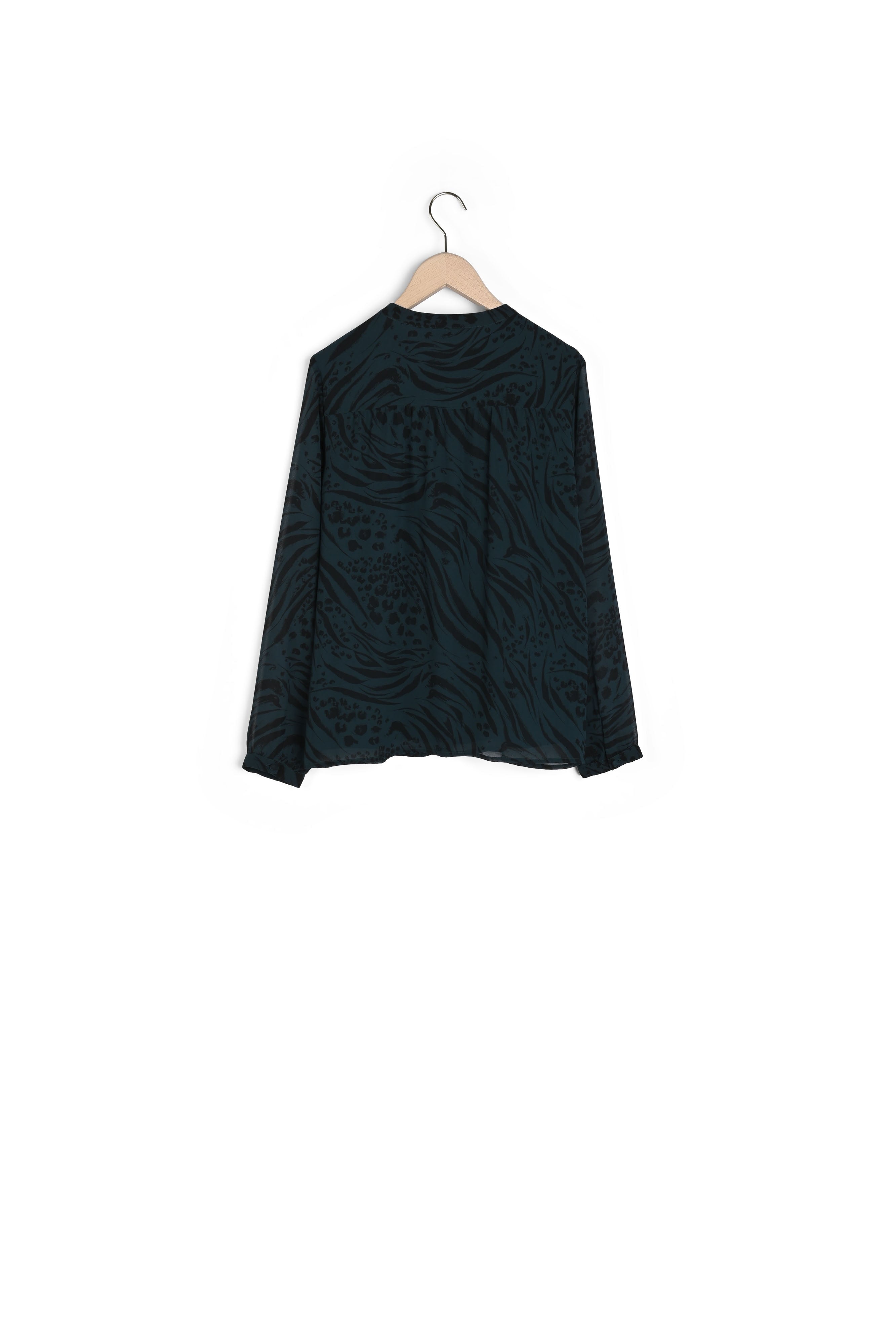 Chemise Tissia vert imprimé animal Faume - seconde main