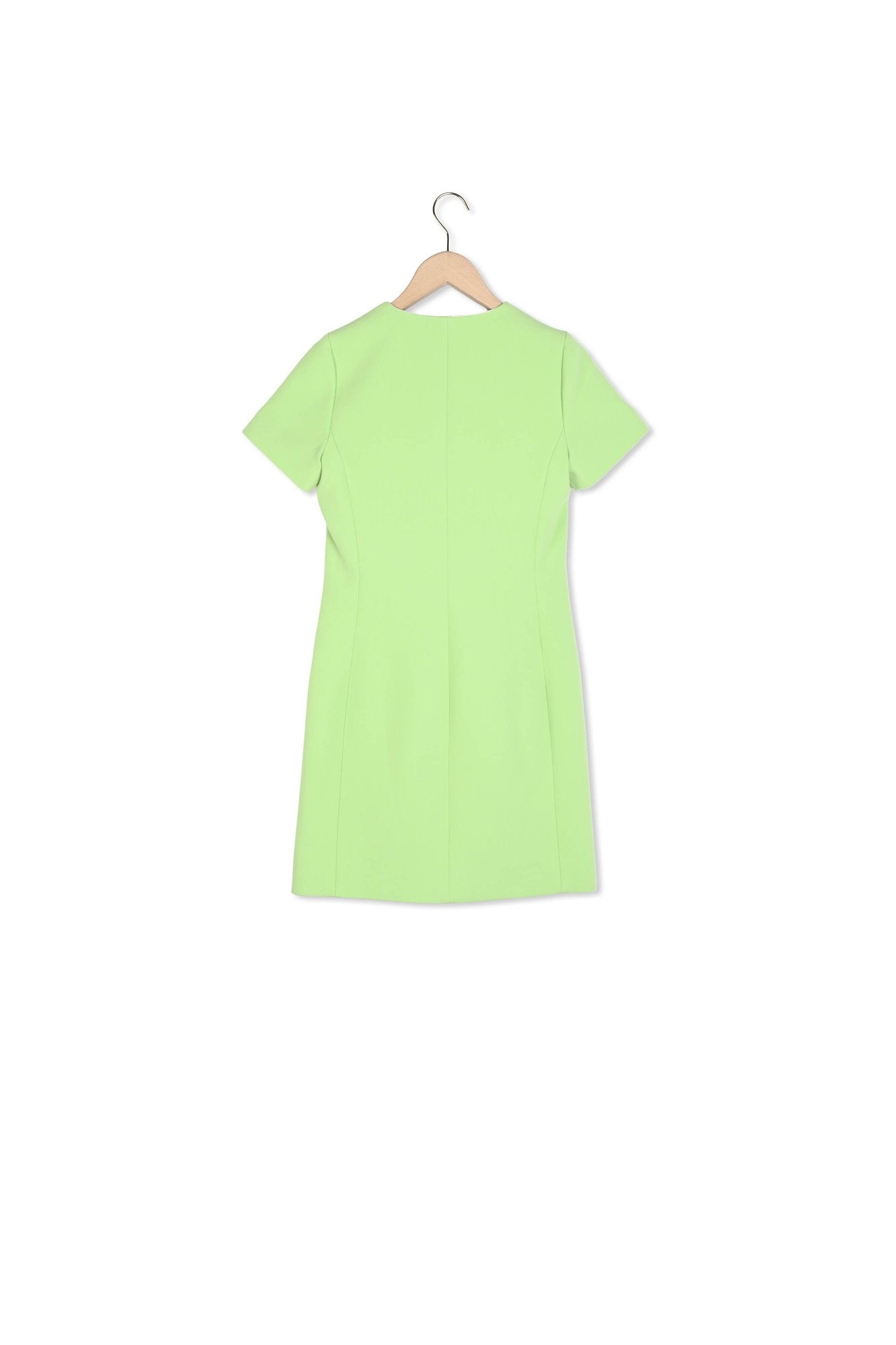 Robe Rossia verte en toile double Faume - seconde main