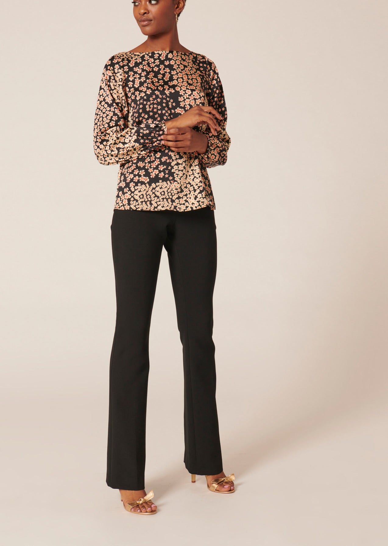 Pantalon Polynesie noir en toile double Faume - seconde main