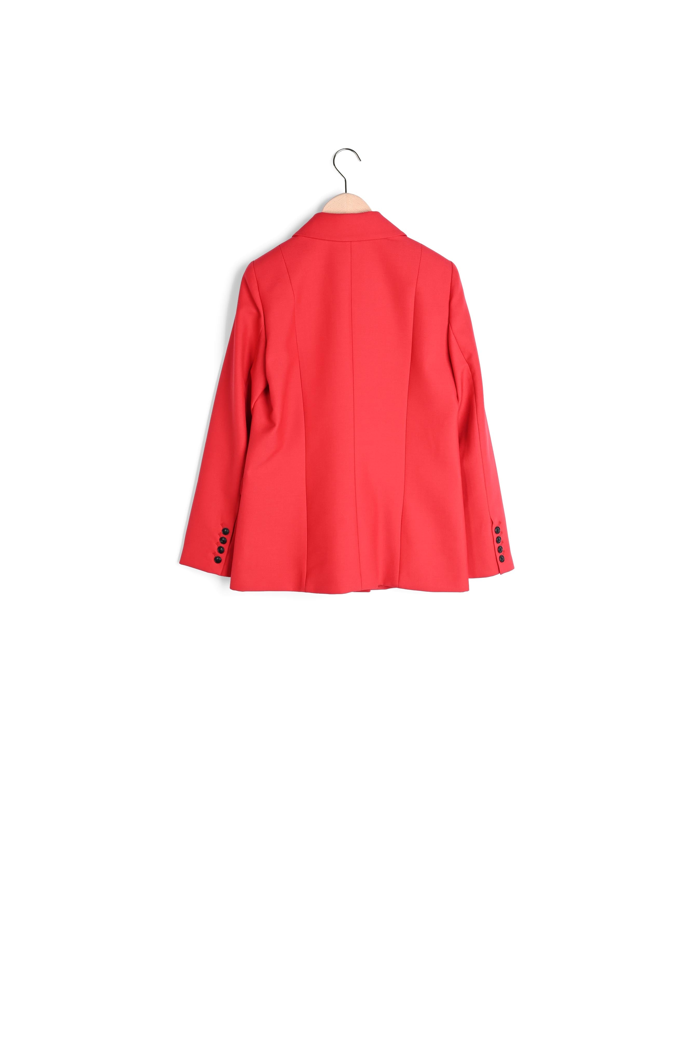 Veste Valentia rouge en laine froide Faume - seconde main