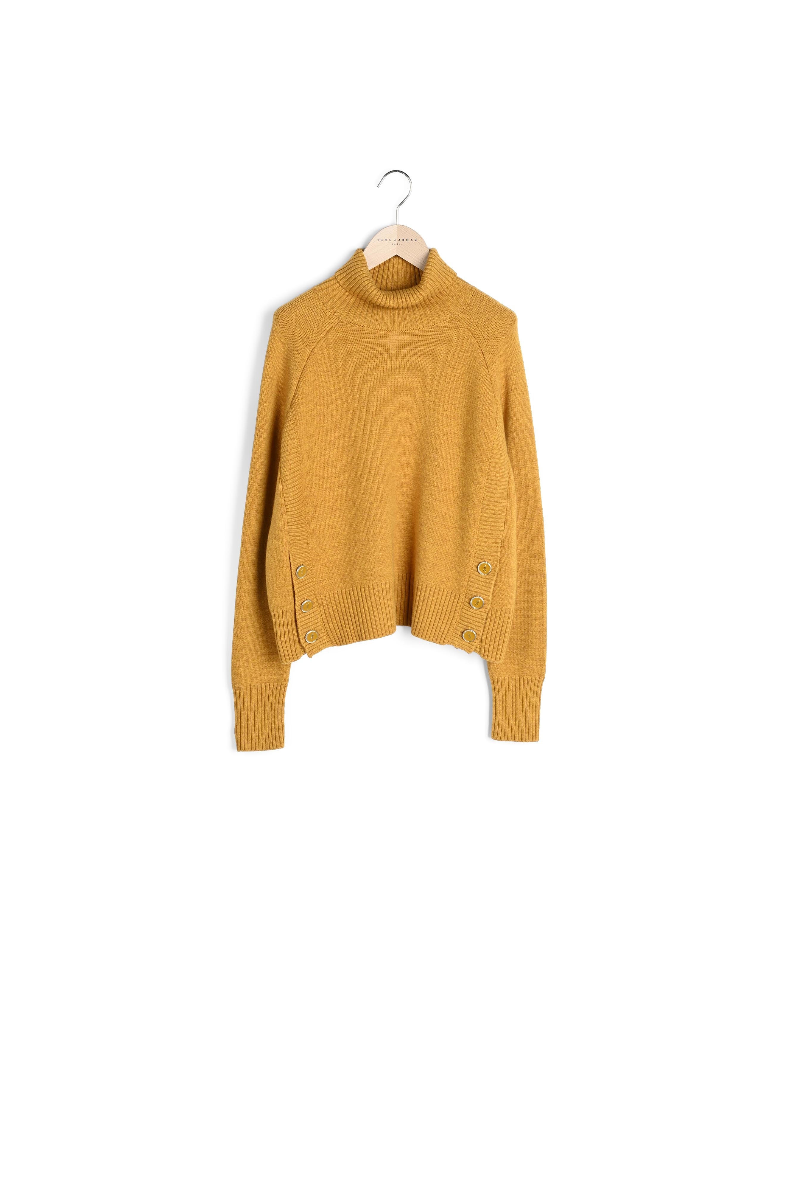 Pull Prague jaune en laine Faume - seconde main