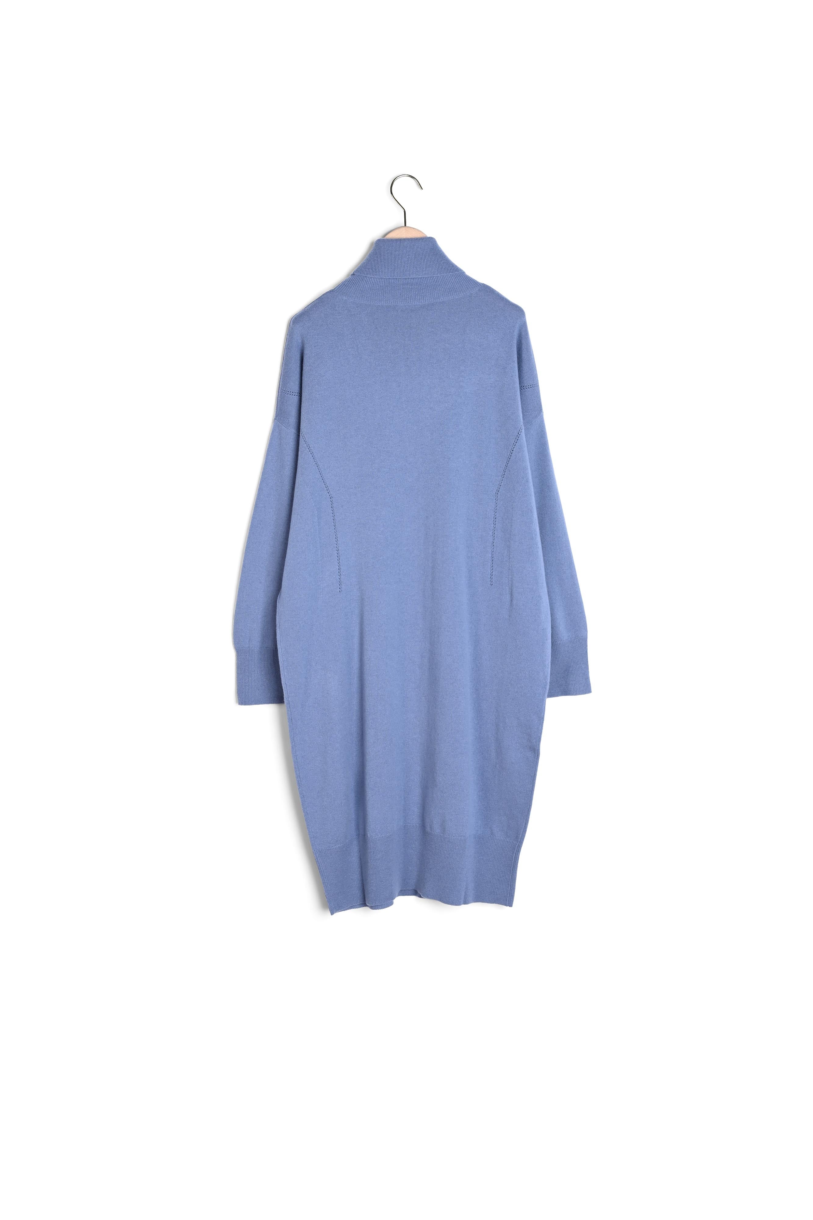 Robe pull Rybbi bleu pastel en merinos et cachemire Faume - seconde main