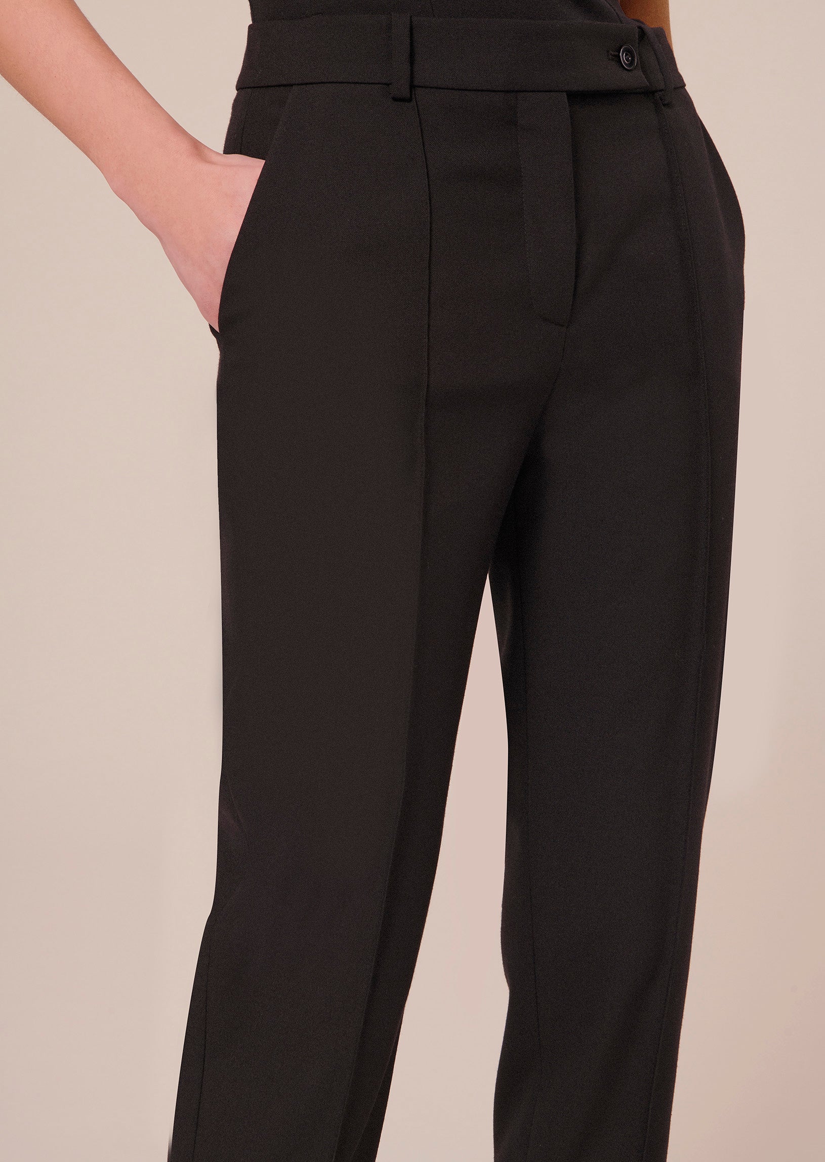 Pantalon Pascal noir en laine froide Faume - seconde main