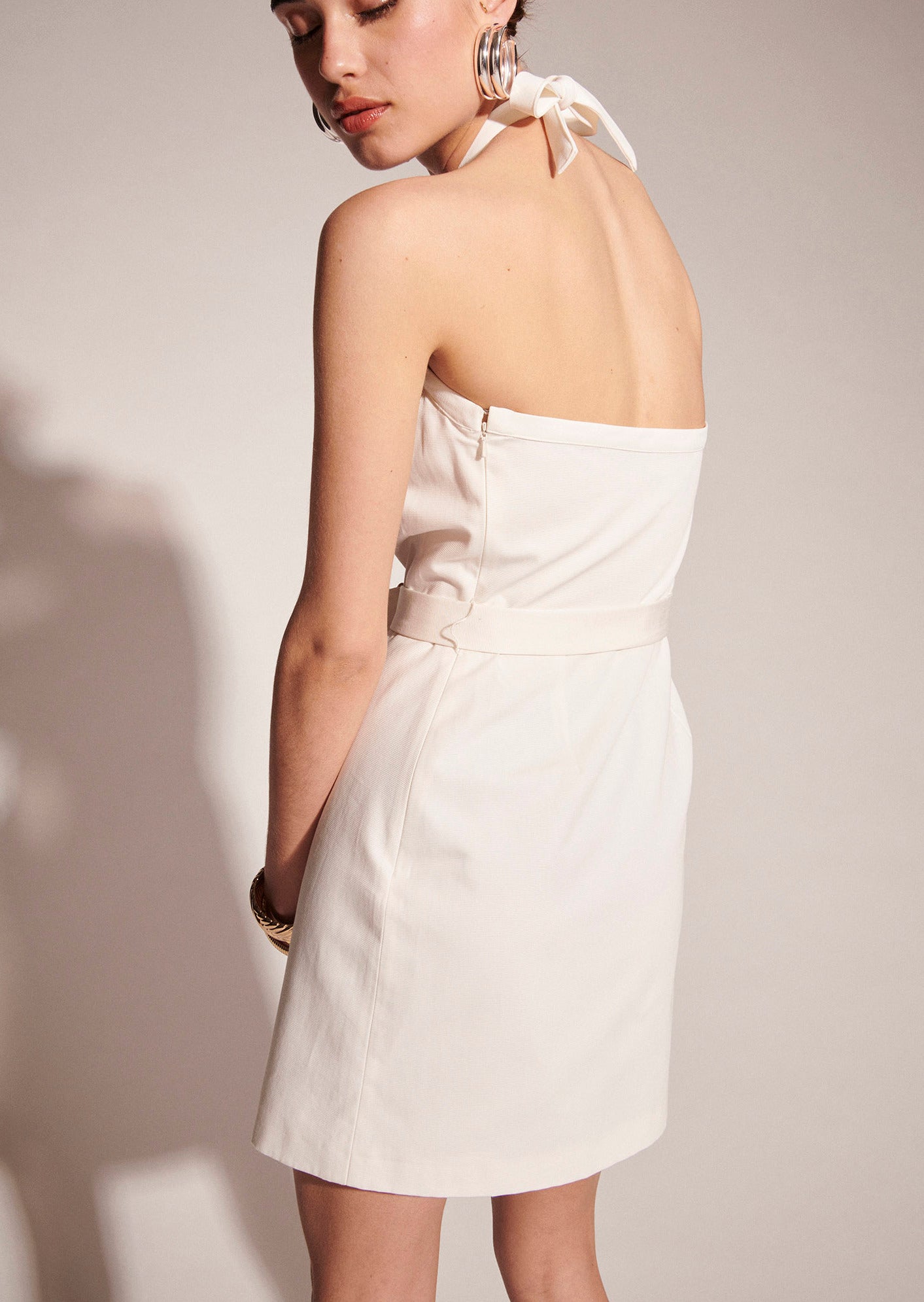 Robe Redra écrue en coton Faume - seconde main