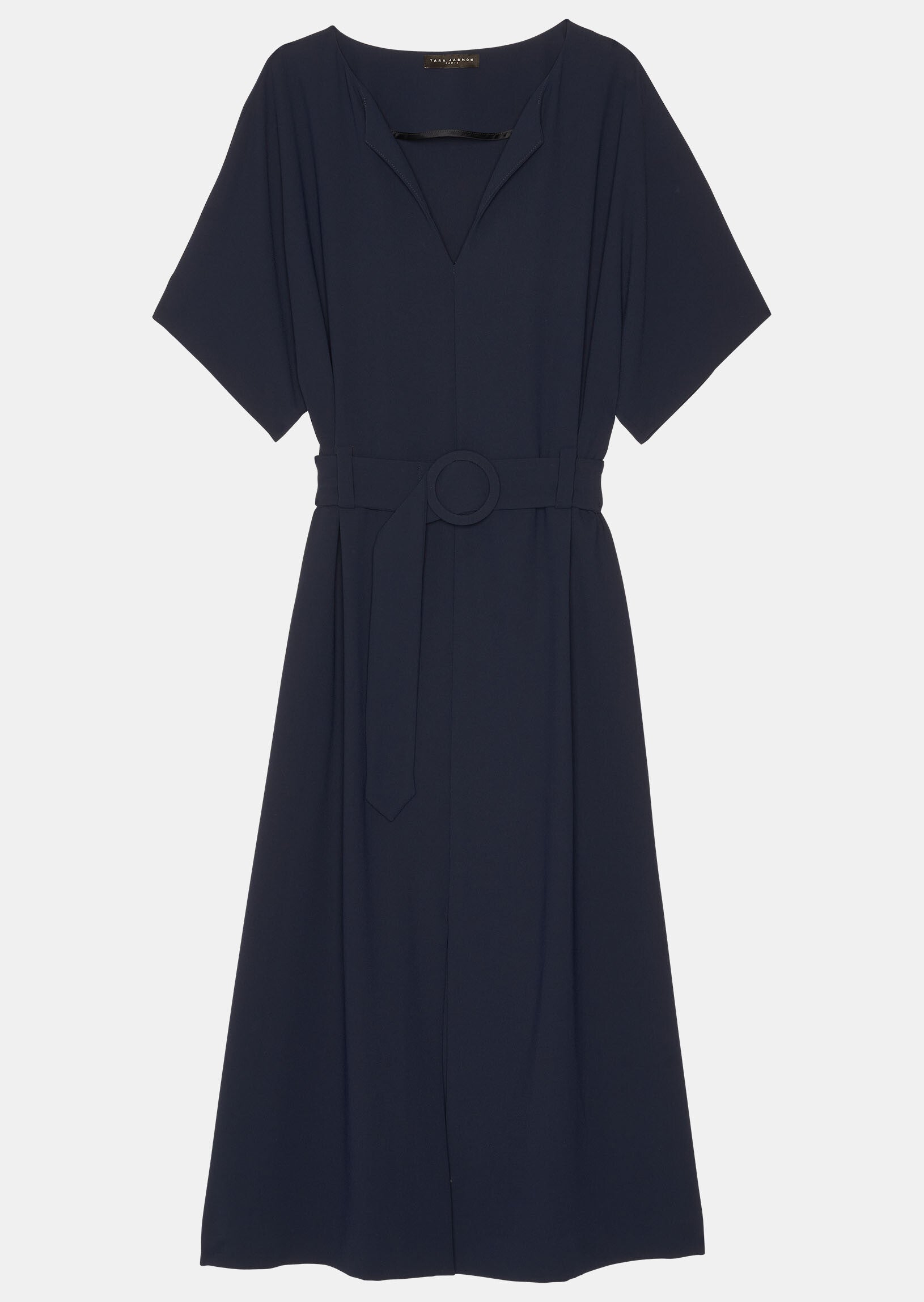 Robe Rafaelle bleu nuit en crêpe Faume - seconde main