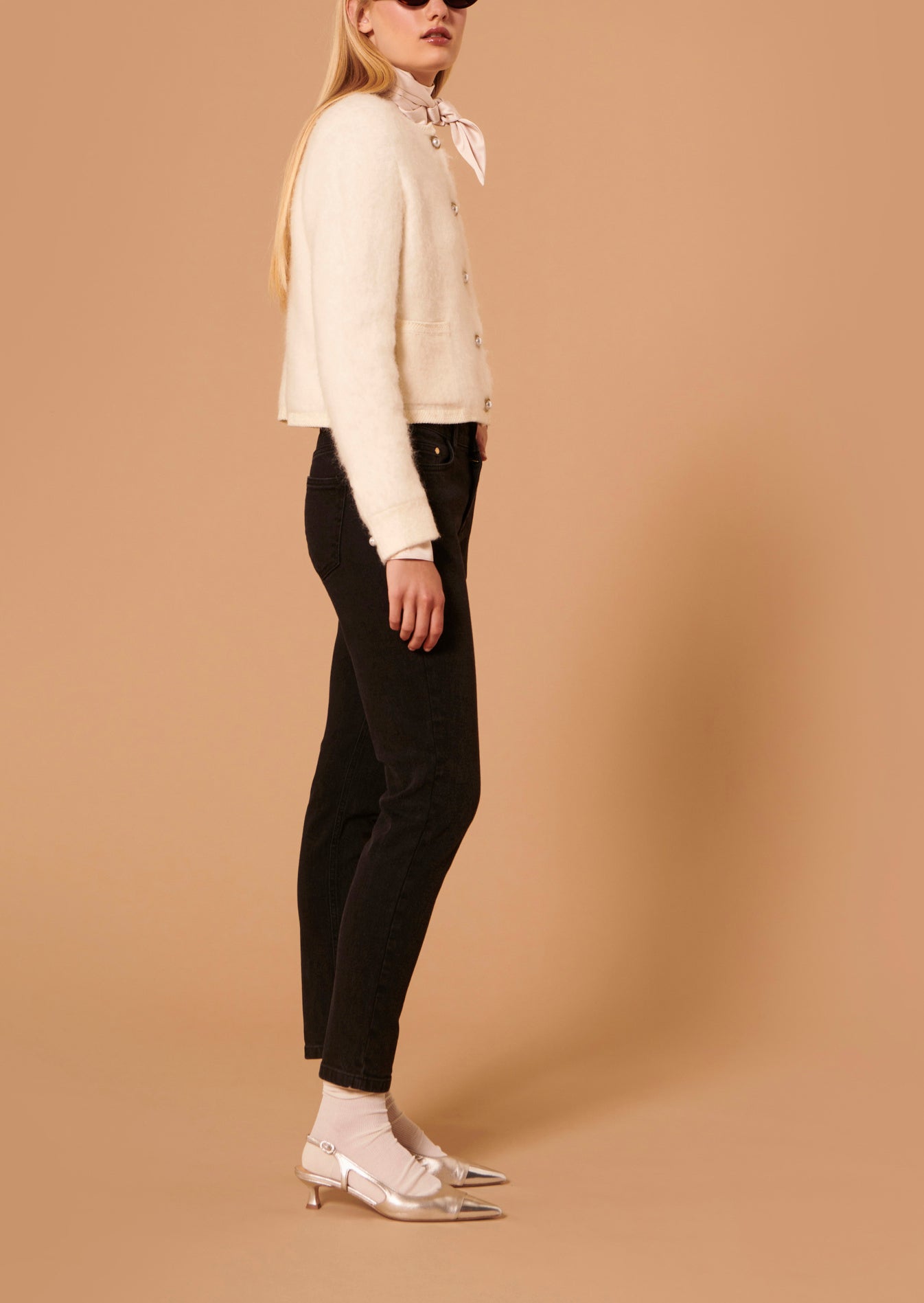 Jean John noir en denim Faume - seconde main