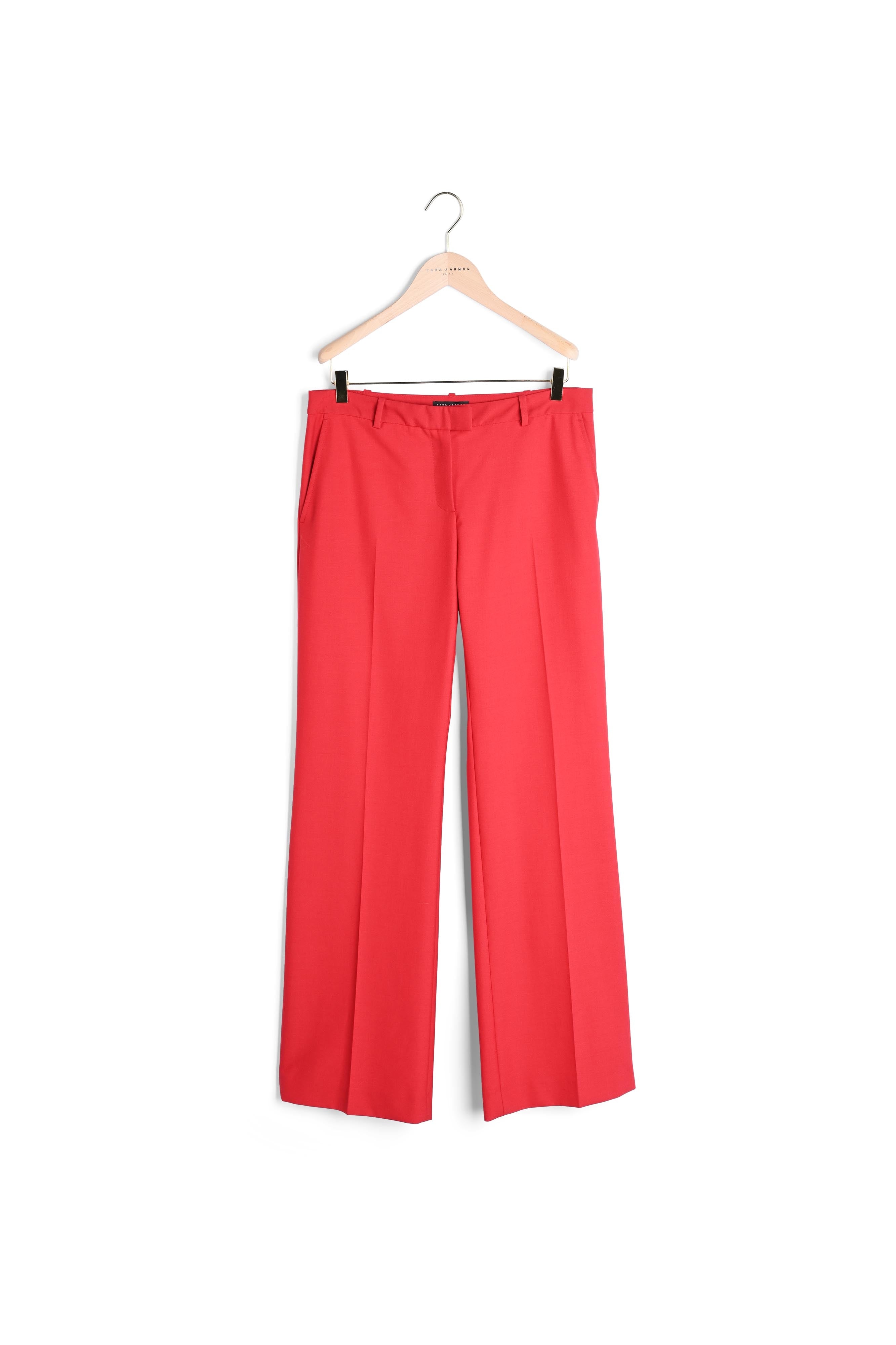 Pantalon Peter rouge en laine froide Faume - seconde main