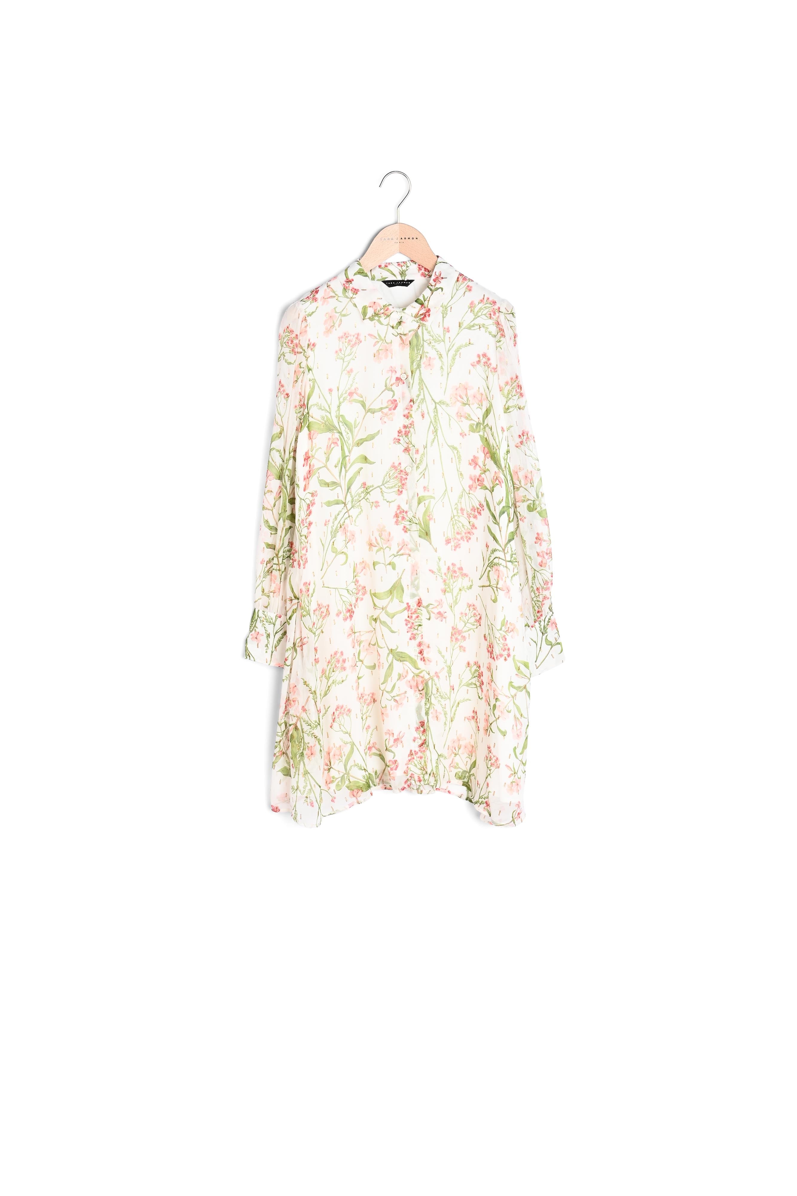 Robe Ryanna écrue imprimé fleuri en lurex Faume - seconde main