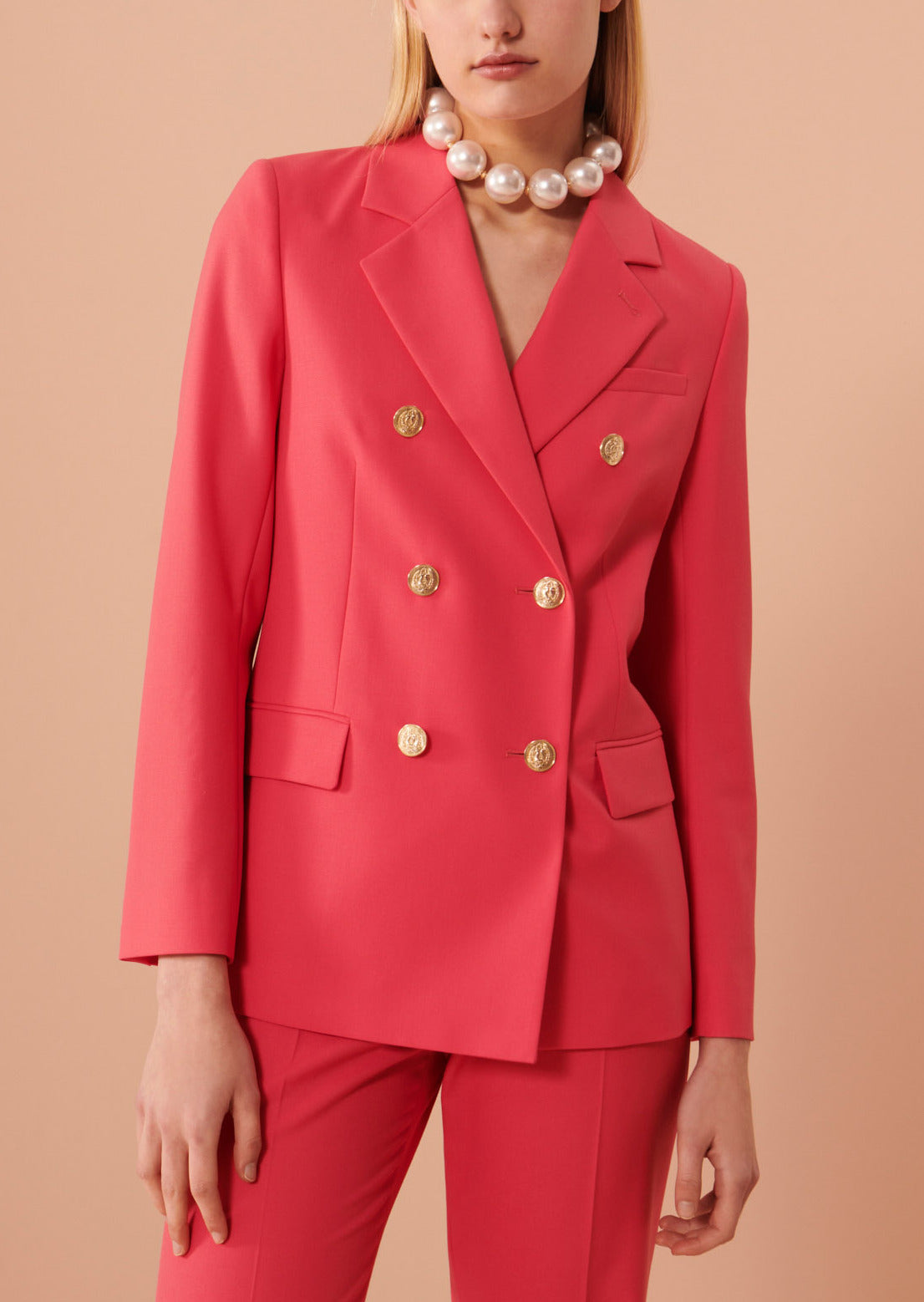 Veste Virgie rose en laine froide Faume - seconde main