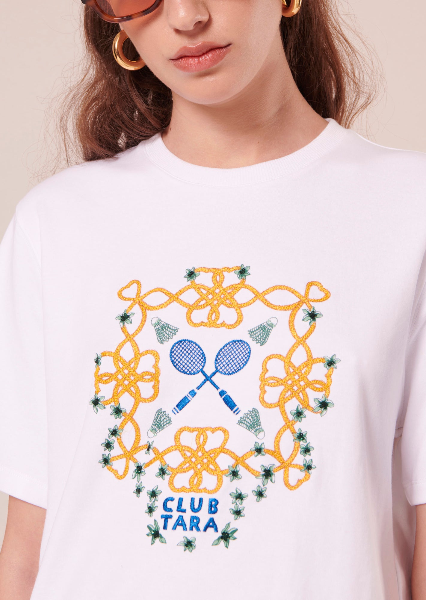 T-shirt Taraclub blanc en jersey Faume - seconde main