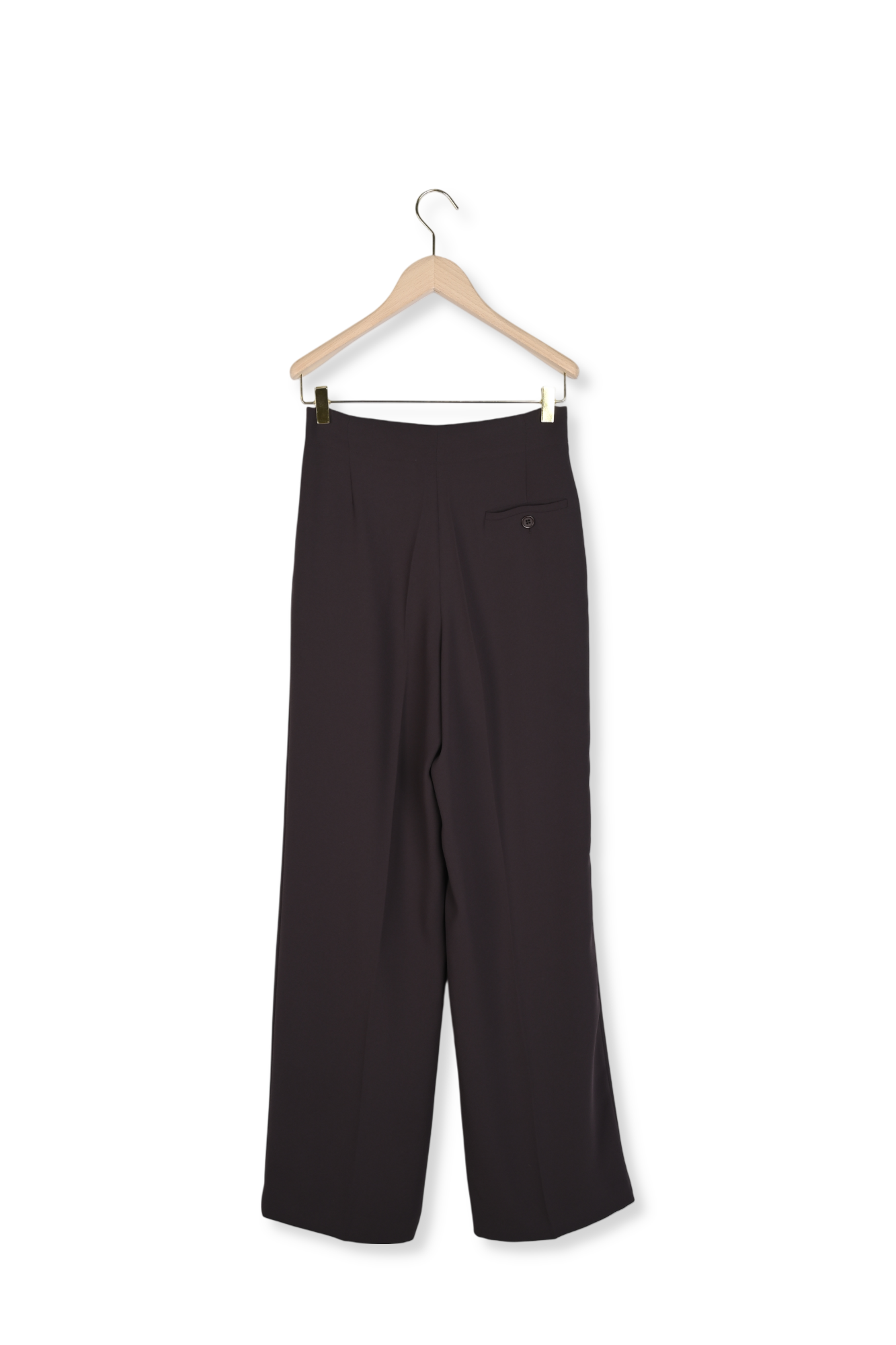 Pantalon marron en crêpe Parigi Faume - seconde main