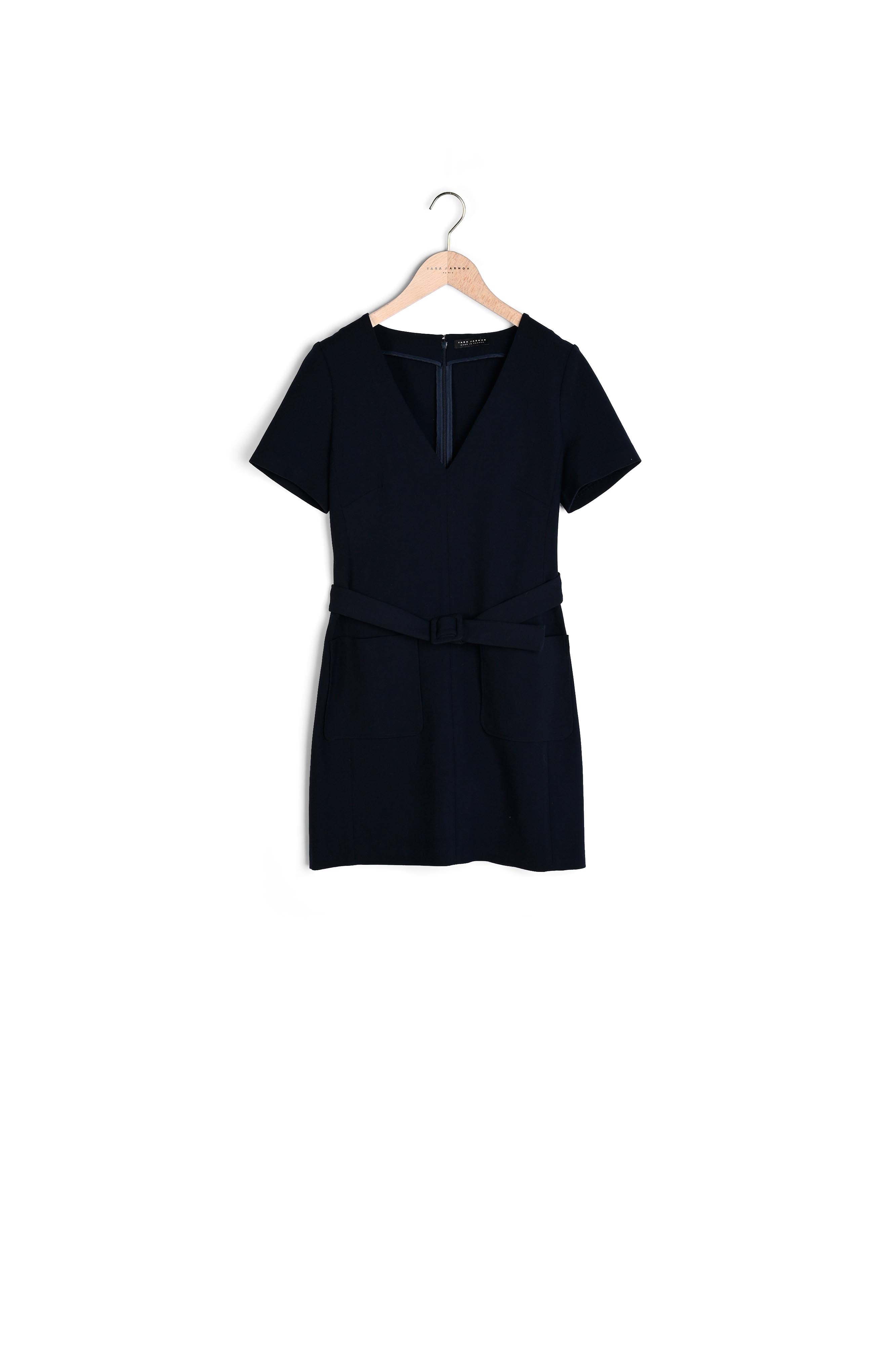 Robe Rox bleu nuit en toile double Faume - seconde main