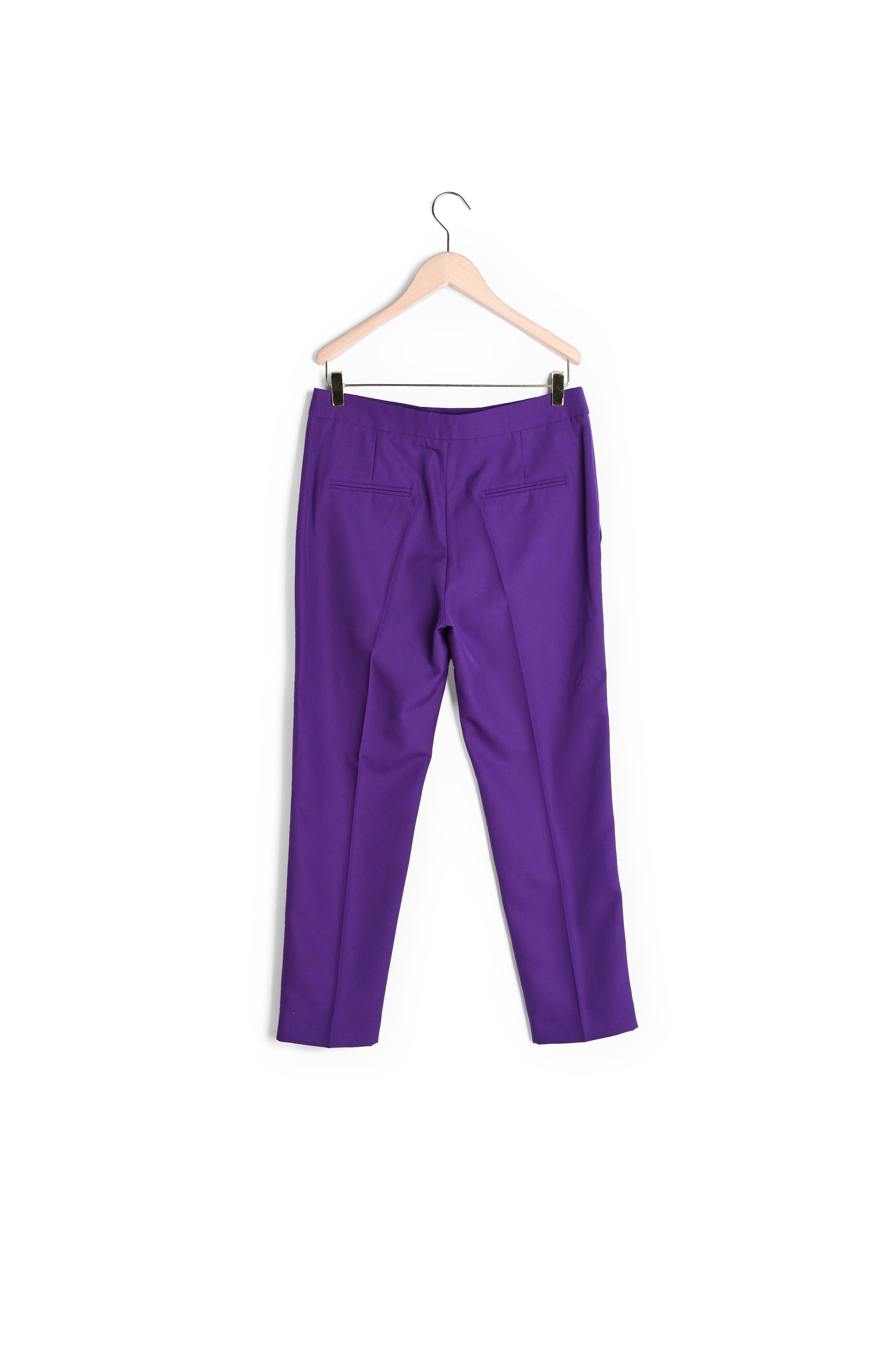 Pantalon de tailleur Paul violet en laine froide Faume - seconde main