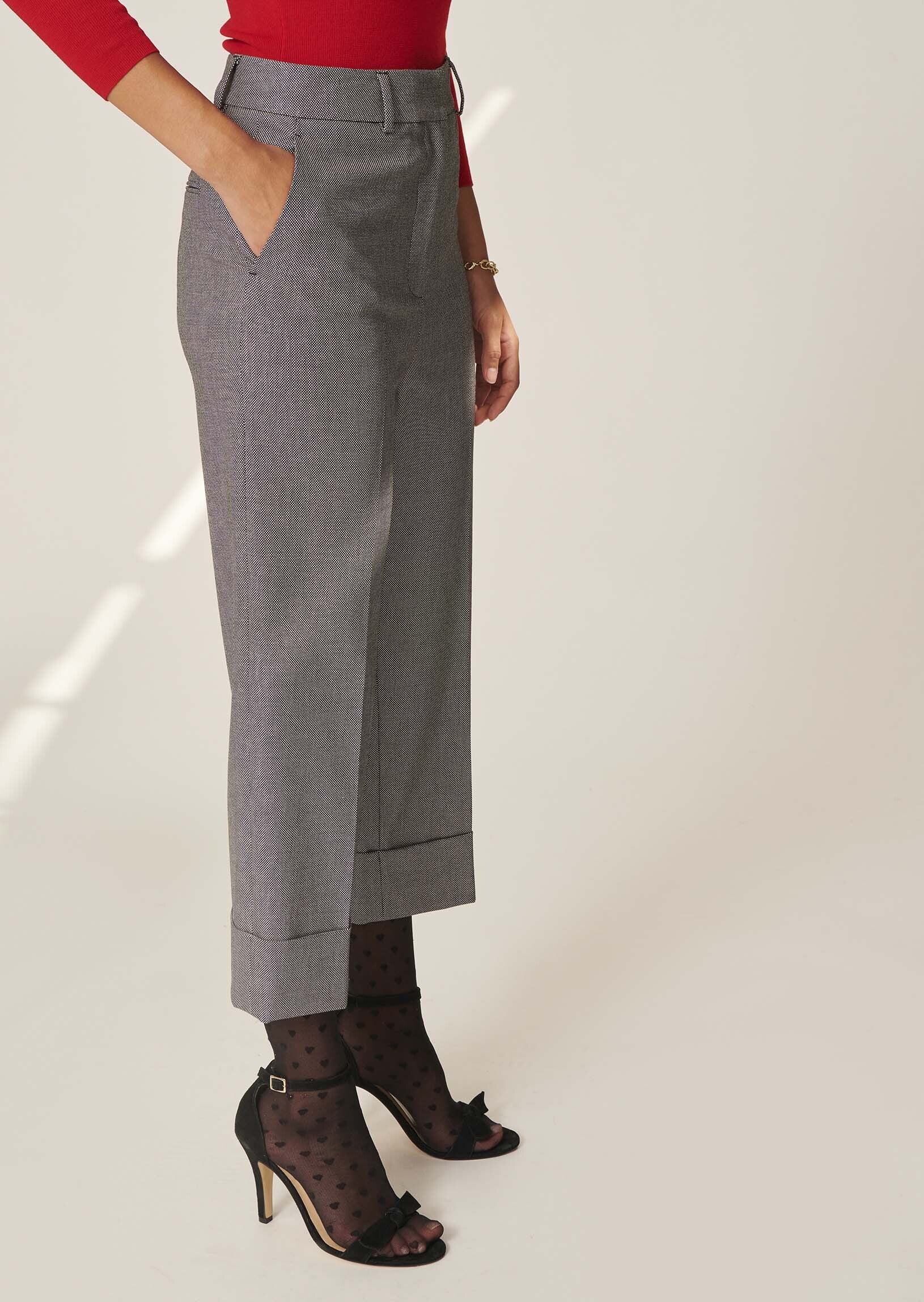 Pantalon Piper noir en tissu caviar Faume - seconde main