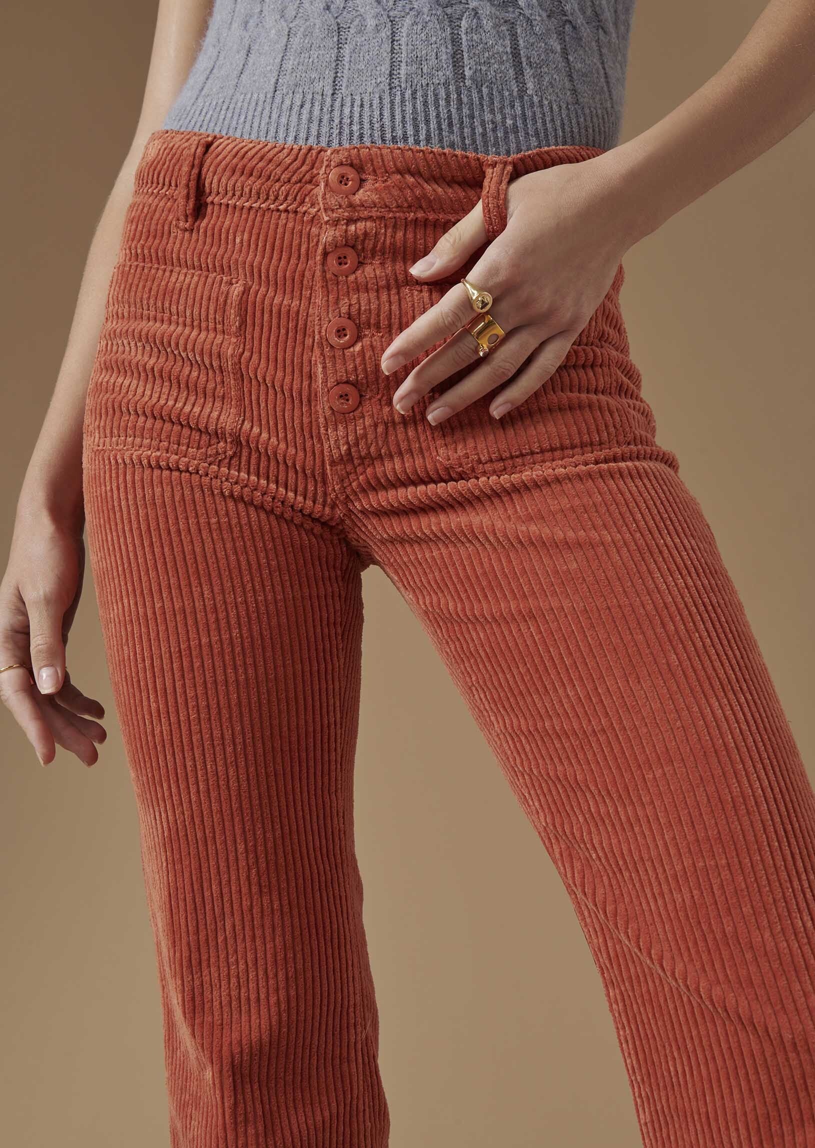 Jean Jayel bleu en velours côtelé Faume - seconde main