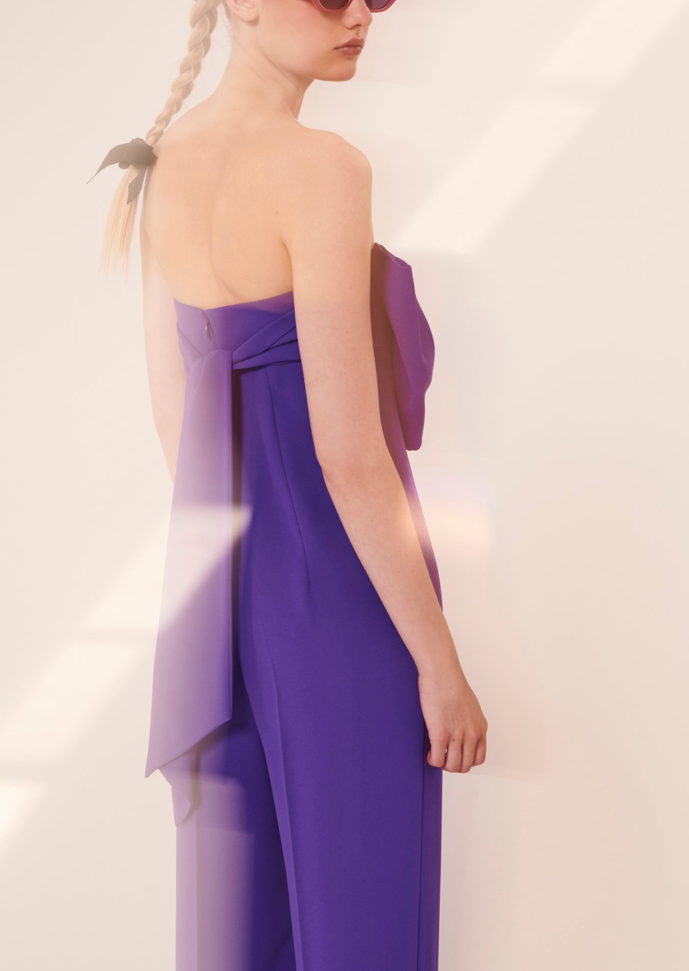 Combinaison Coeur violette en crêpe Faume - seconde main