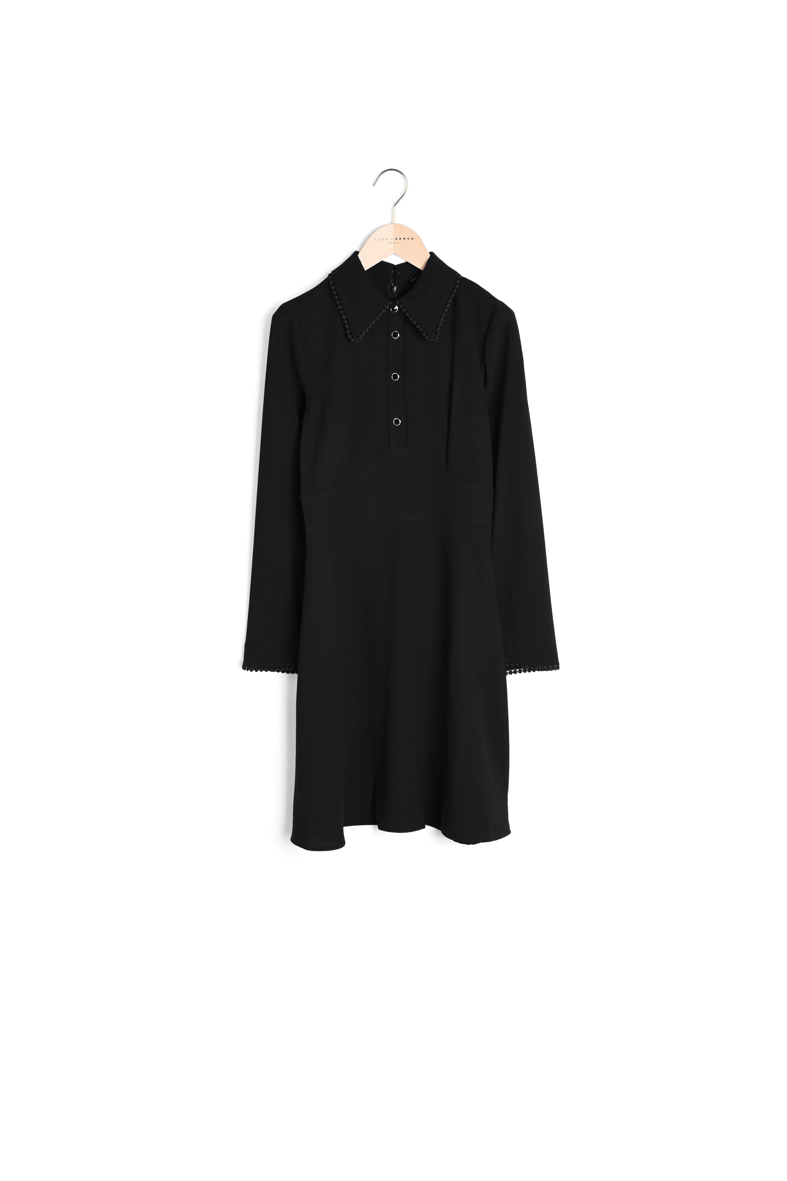 Robe Rielle noire en crêpe Faume - seconde main
