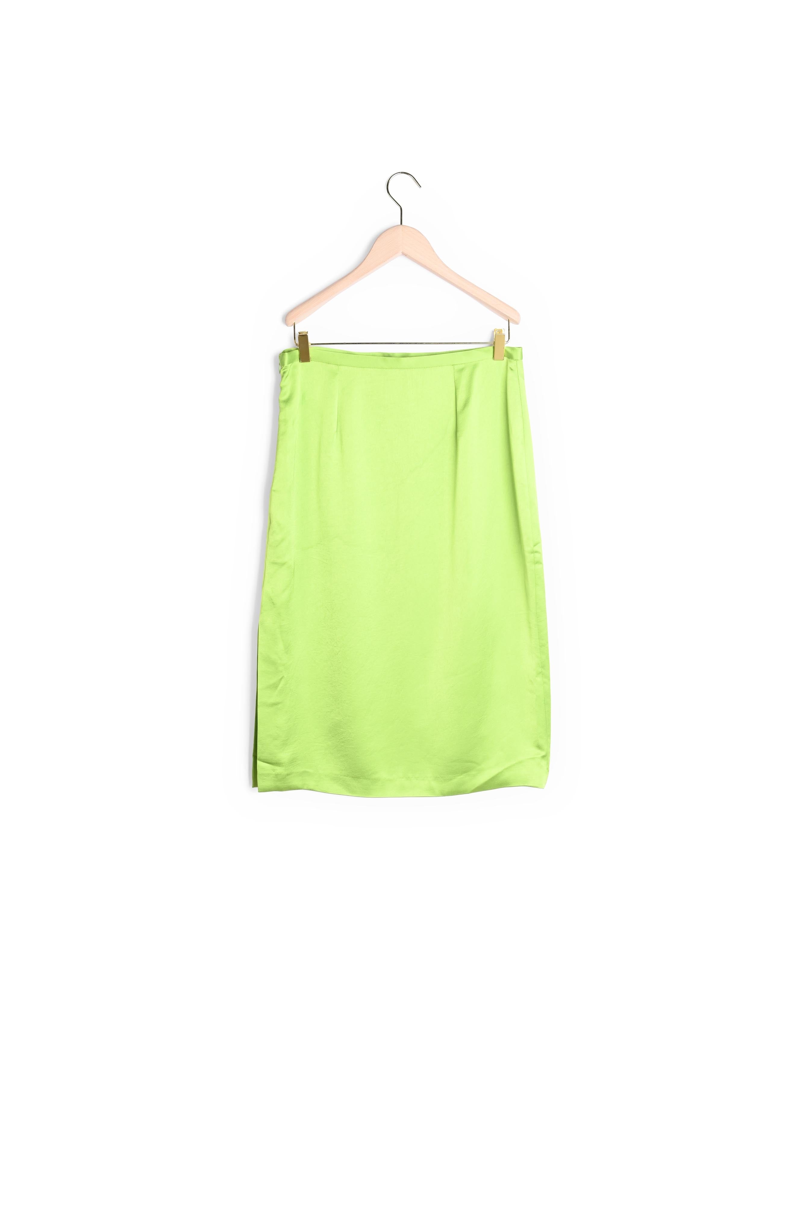 Jupe Jenny verte en satin Faume - seconde main