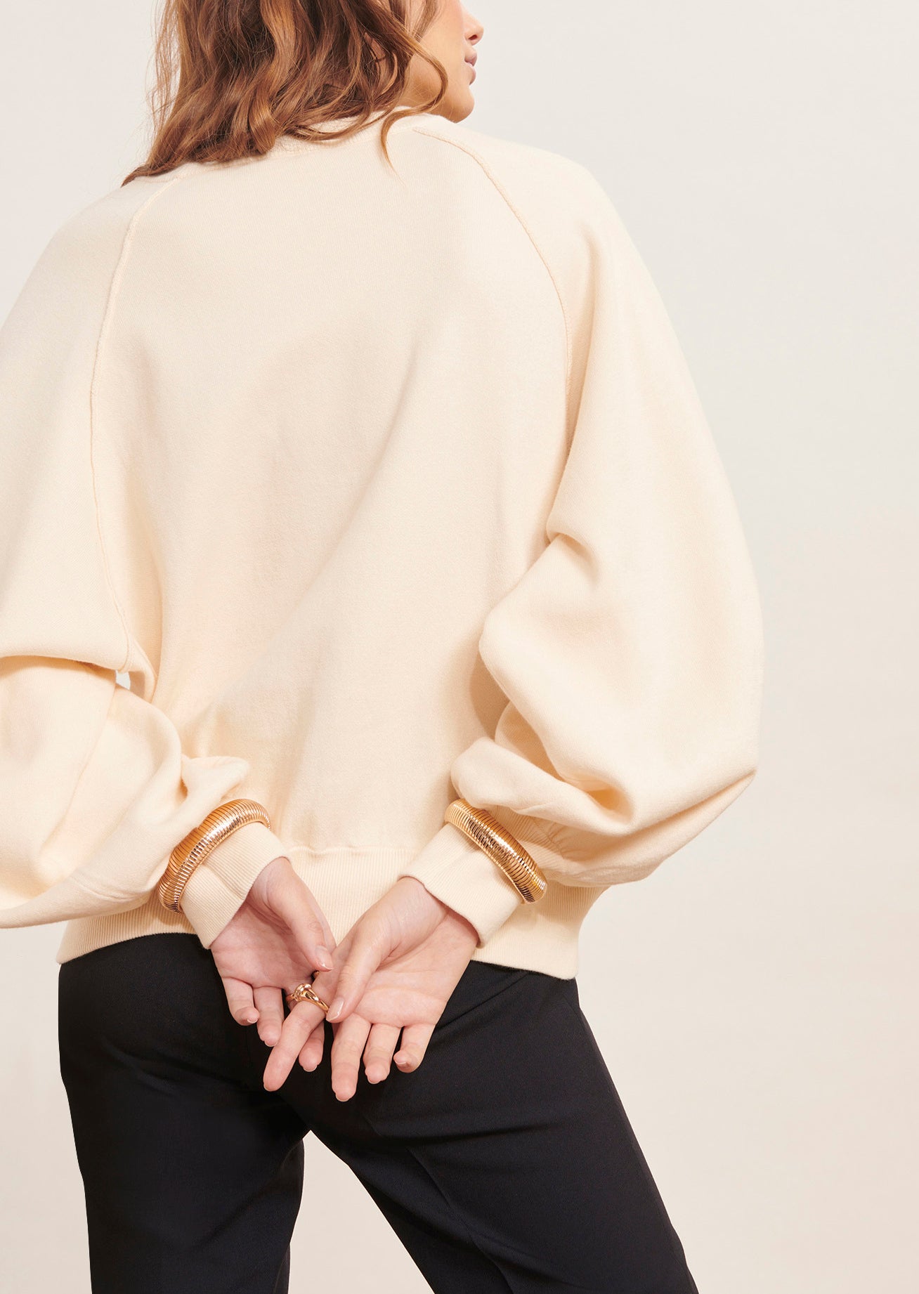 Sweat-shirt Practice écru en coton Faume - seconde main