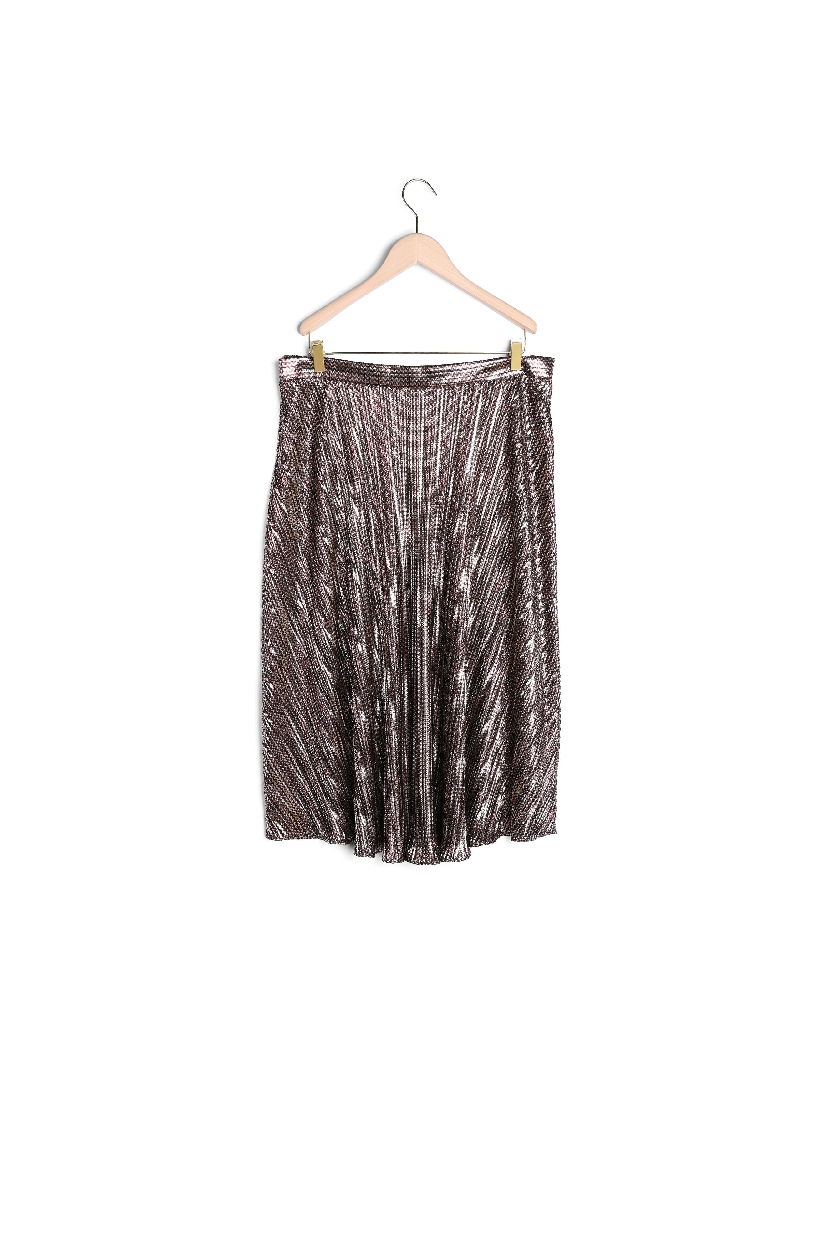 Jupe Josseline noire en lurex plissé Faume - seconde main