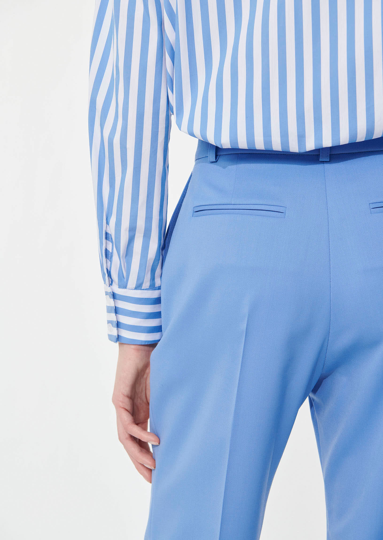 Pantalon Patti bleu tendre en laine froide Faume - seconde main