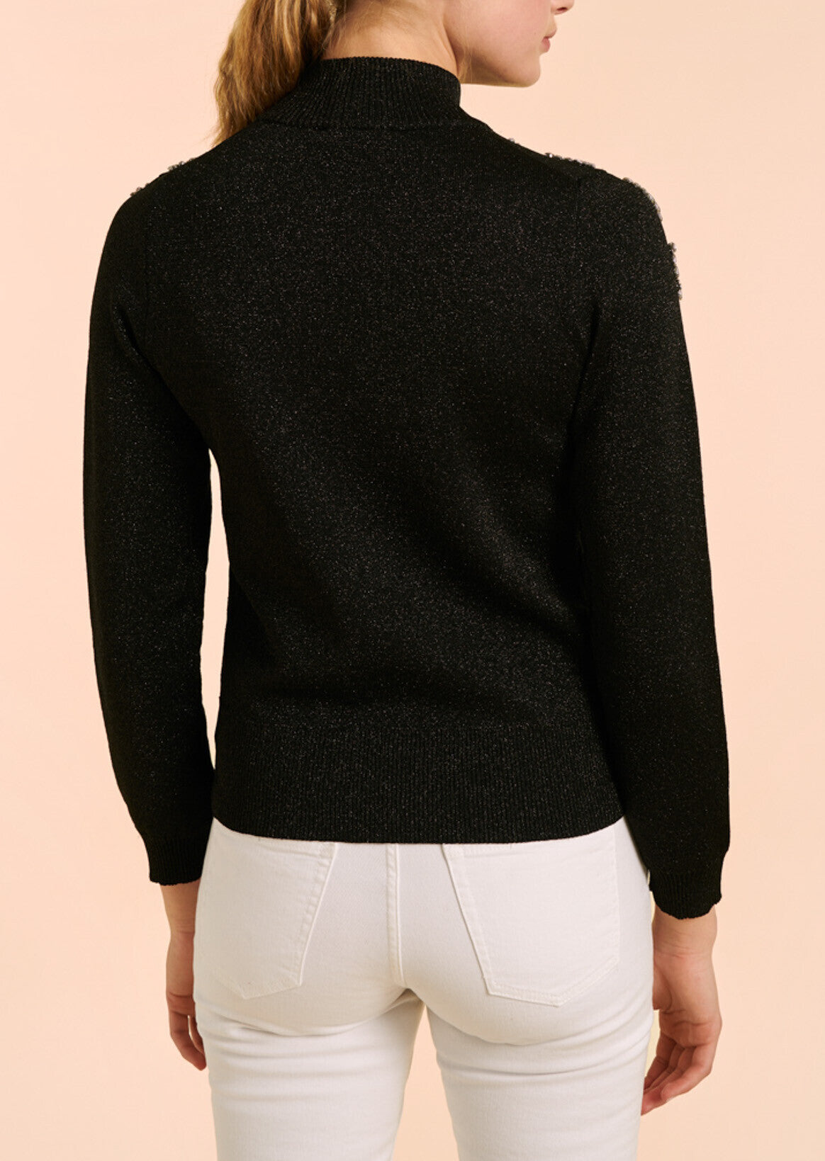 Top bijoux Nastasia en maille lurex Faume - seconde main