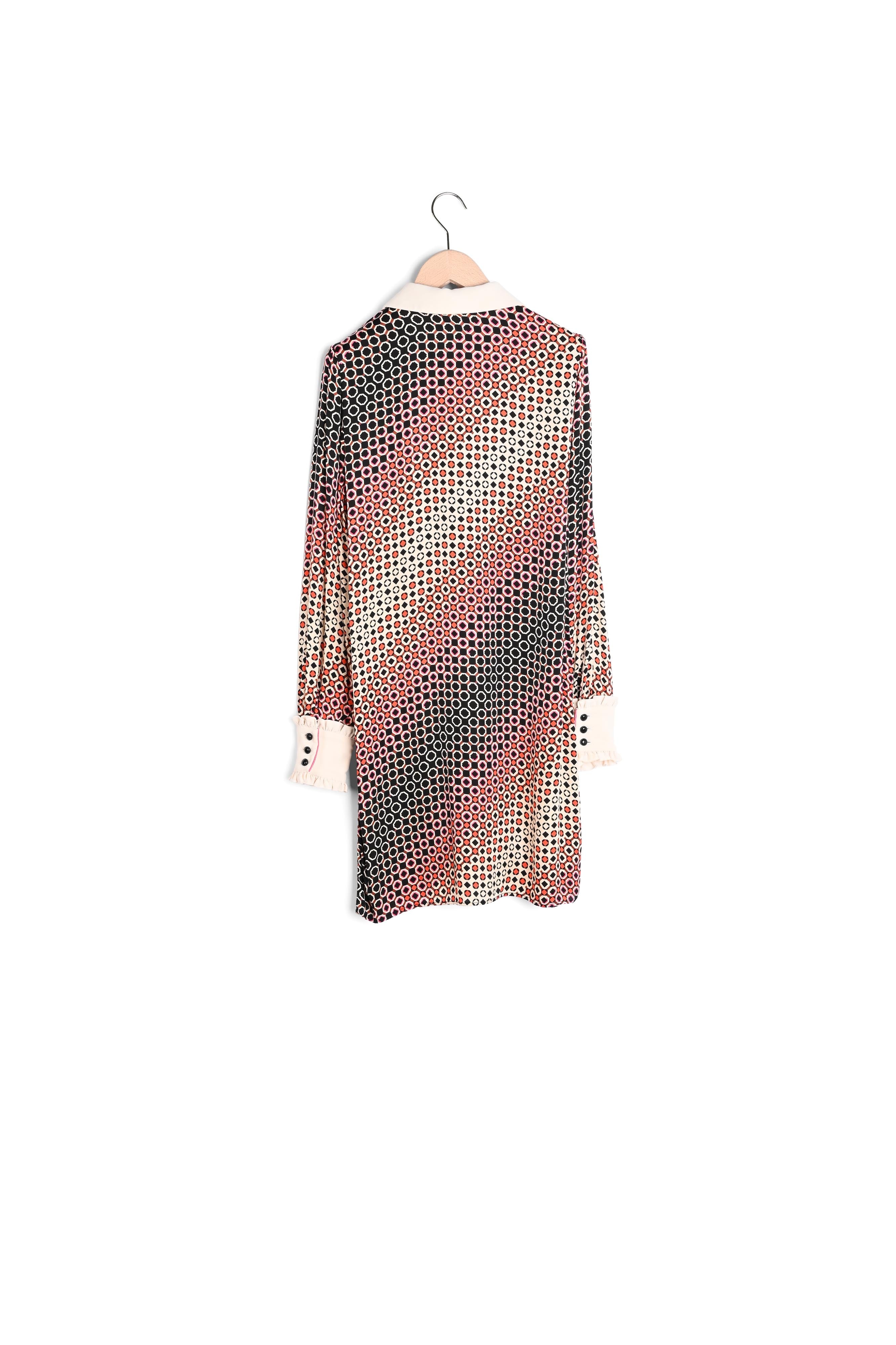 Robe Reyri écrue imprimé graphique Faume - seconde main