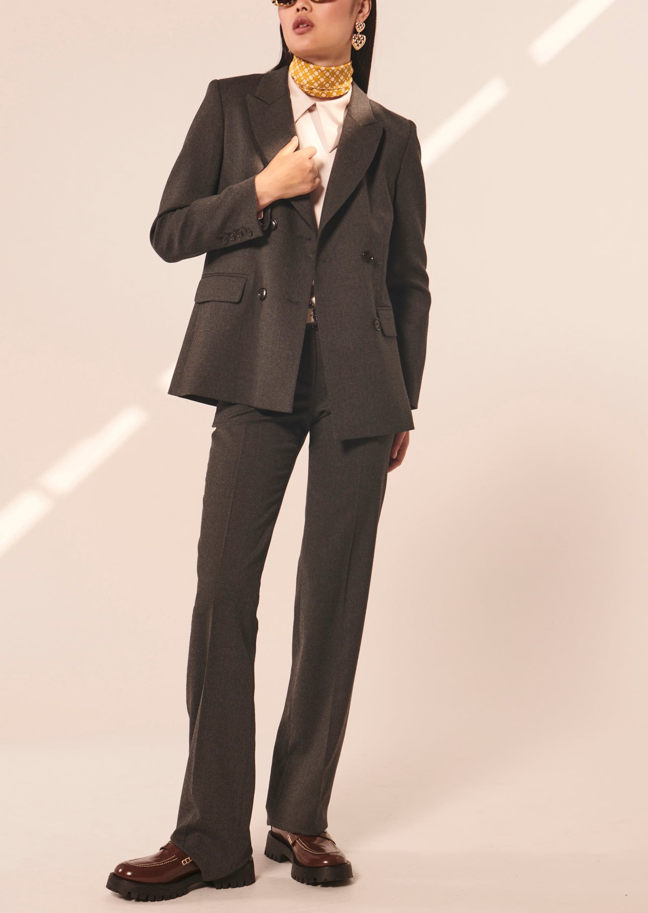 Veste Venezia grise en flanelle Faume - seconde main