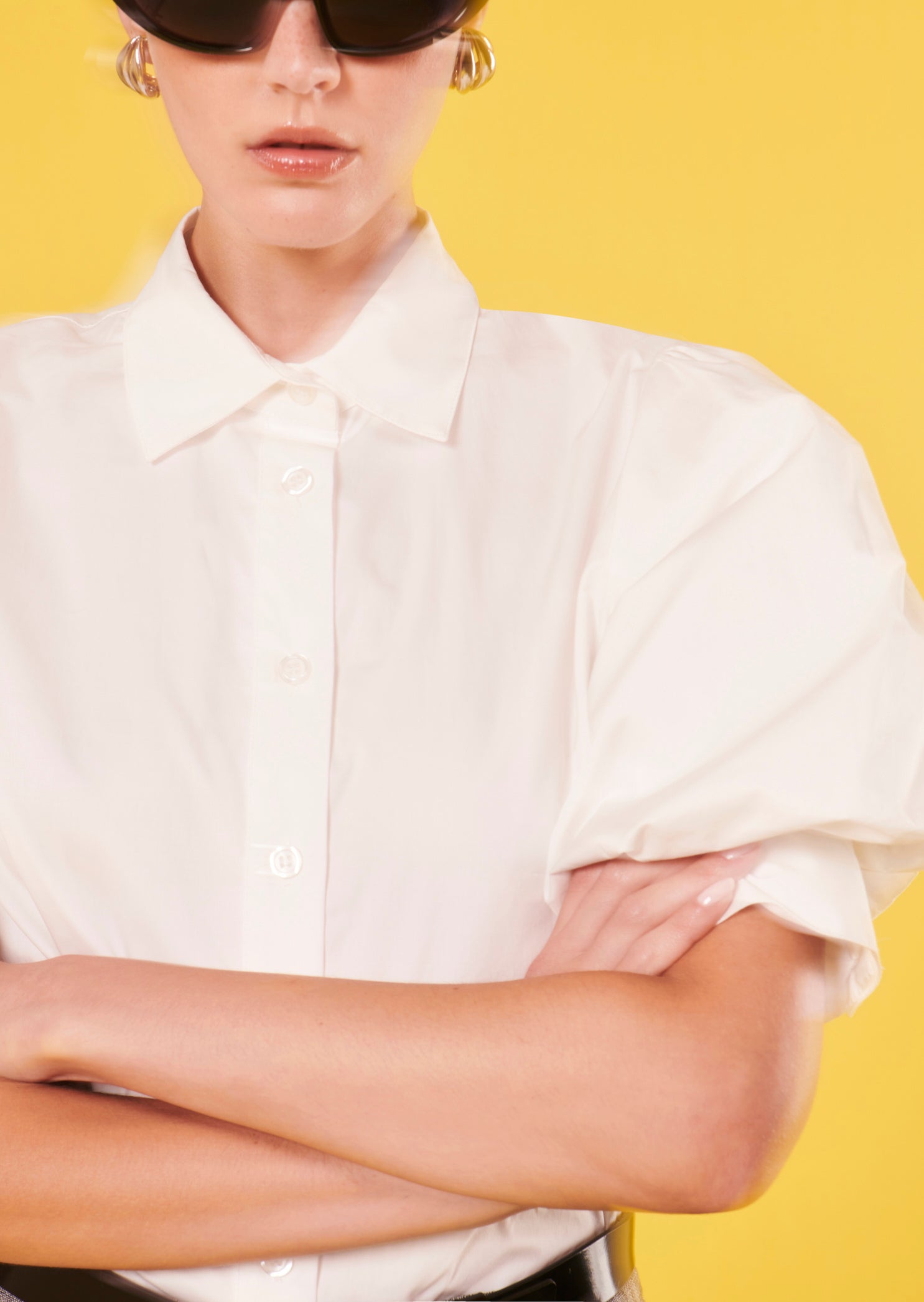 Chemise Calypso blanche en popeline Faume - seconde main